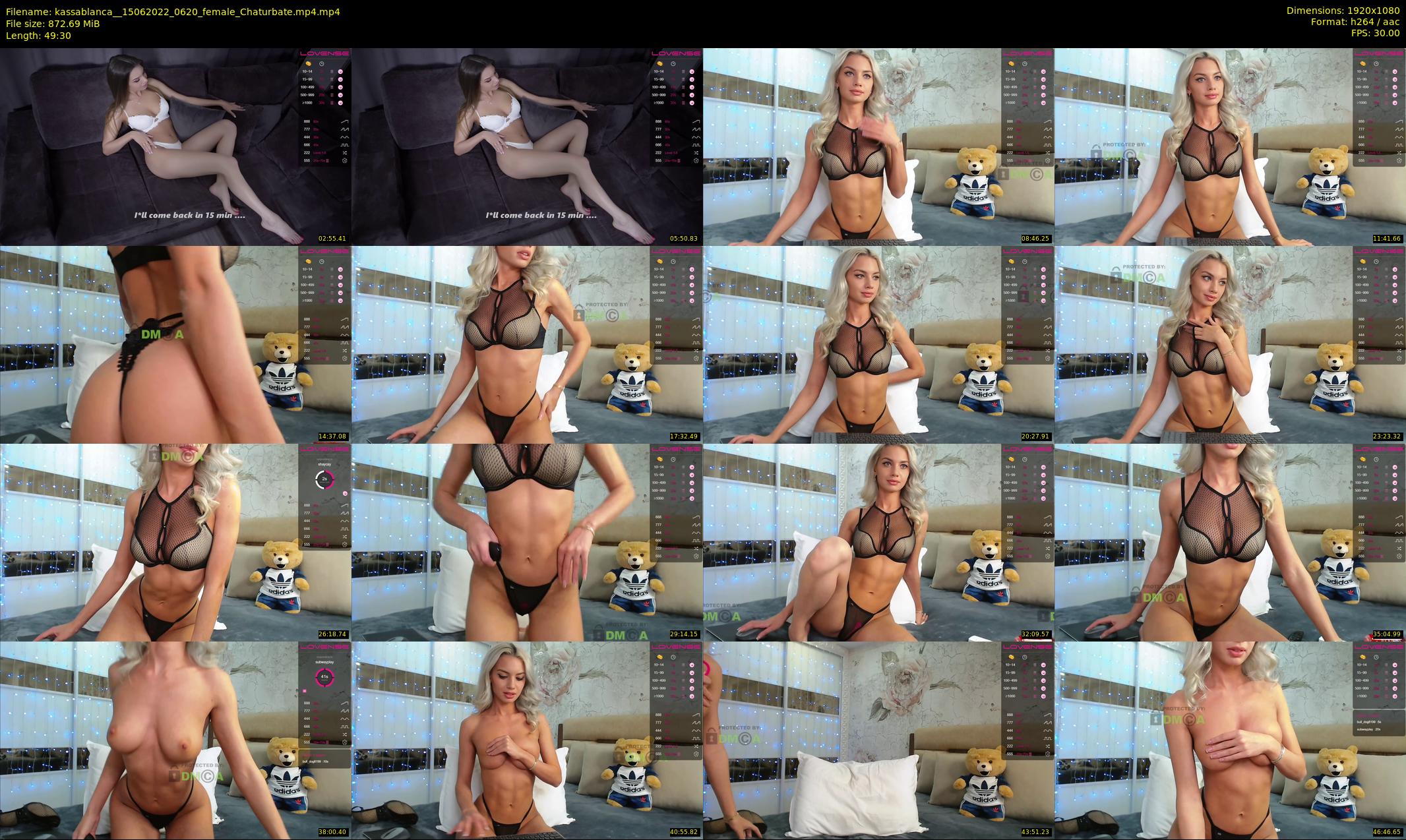 kassablanca_ — 50 minute Chaturbate female cam show recording, 1080p, Jun 15, 2022