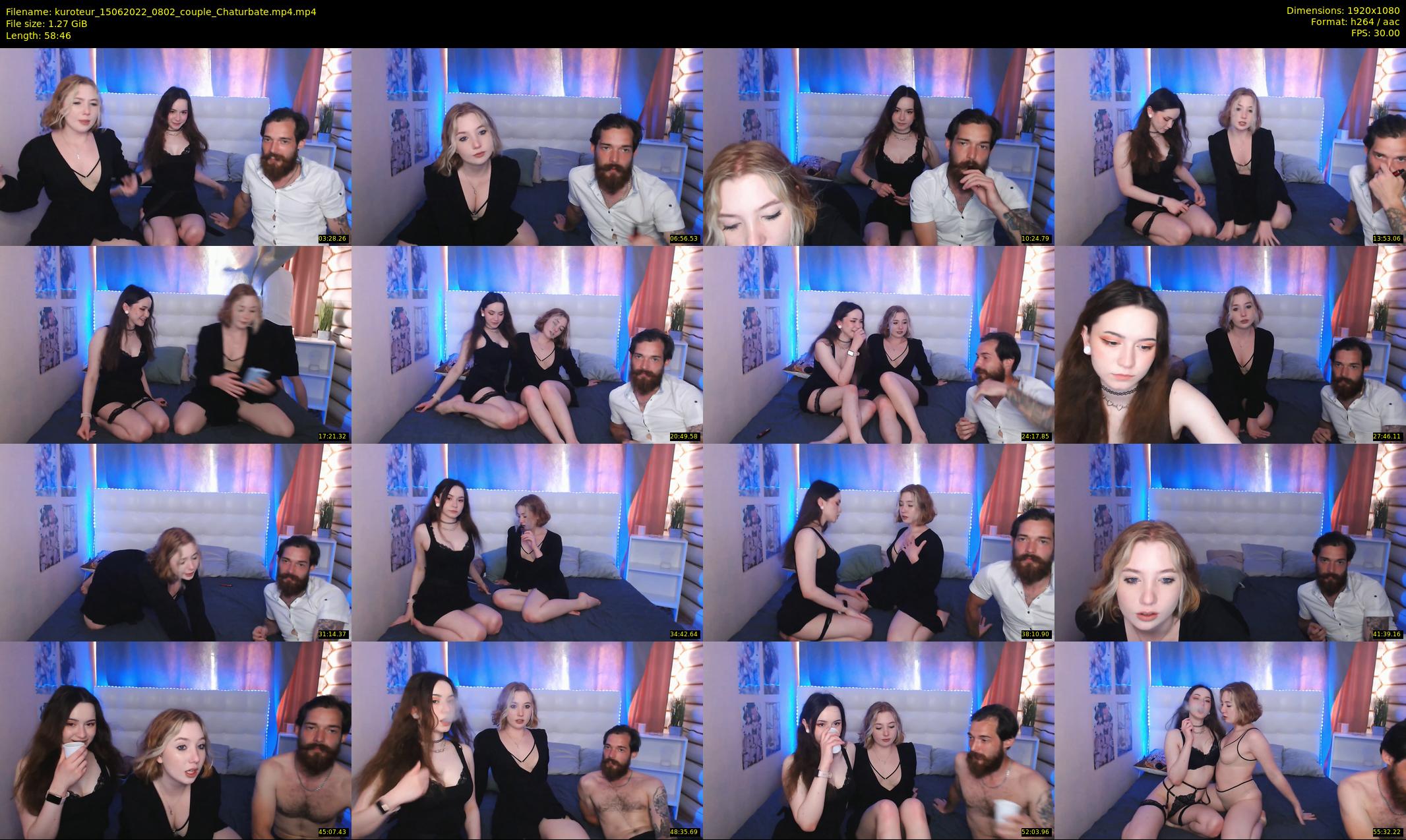 kuroteur — 59 minute Chaturbate couple cam show recording, 1080p, Jun 15, 2022