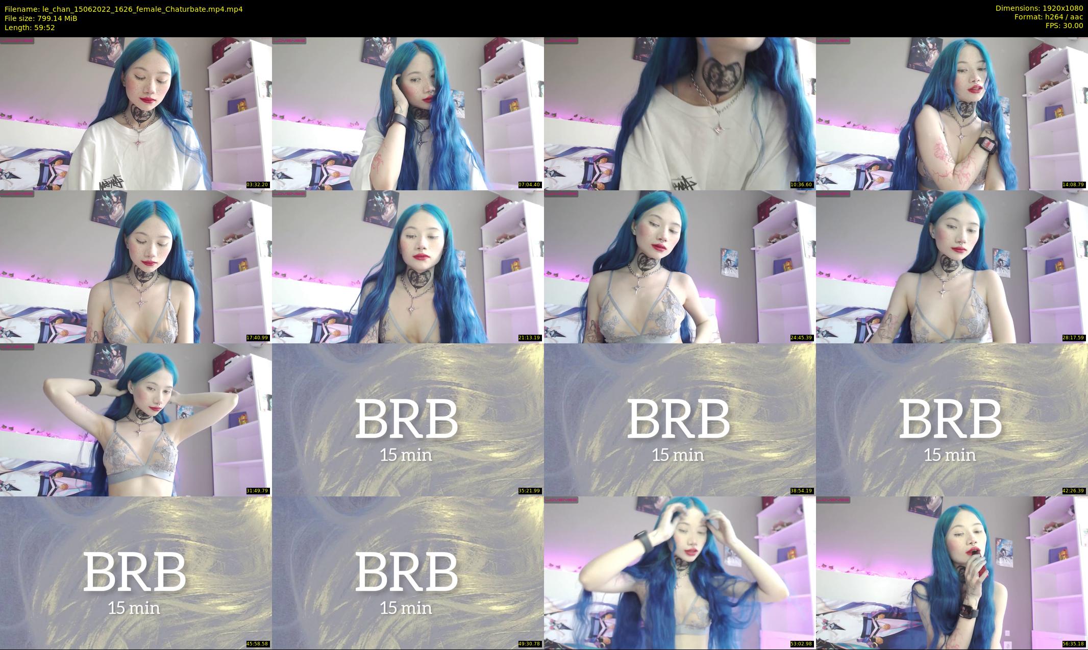 le_chan — 60 minute Chaturbate female cam show recording, 1080p, Jun 15, 2022