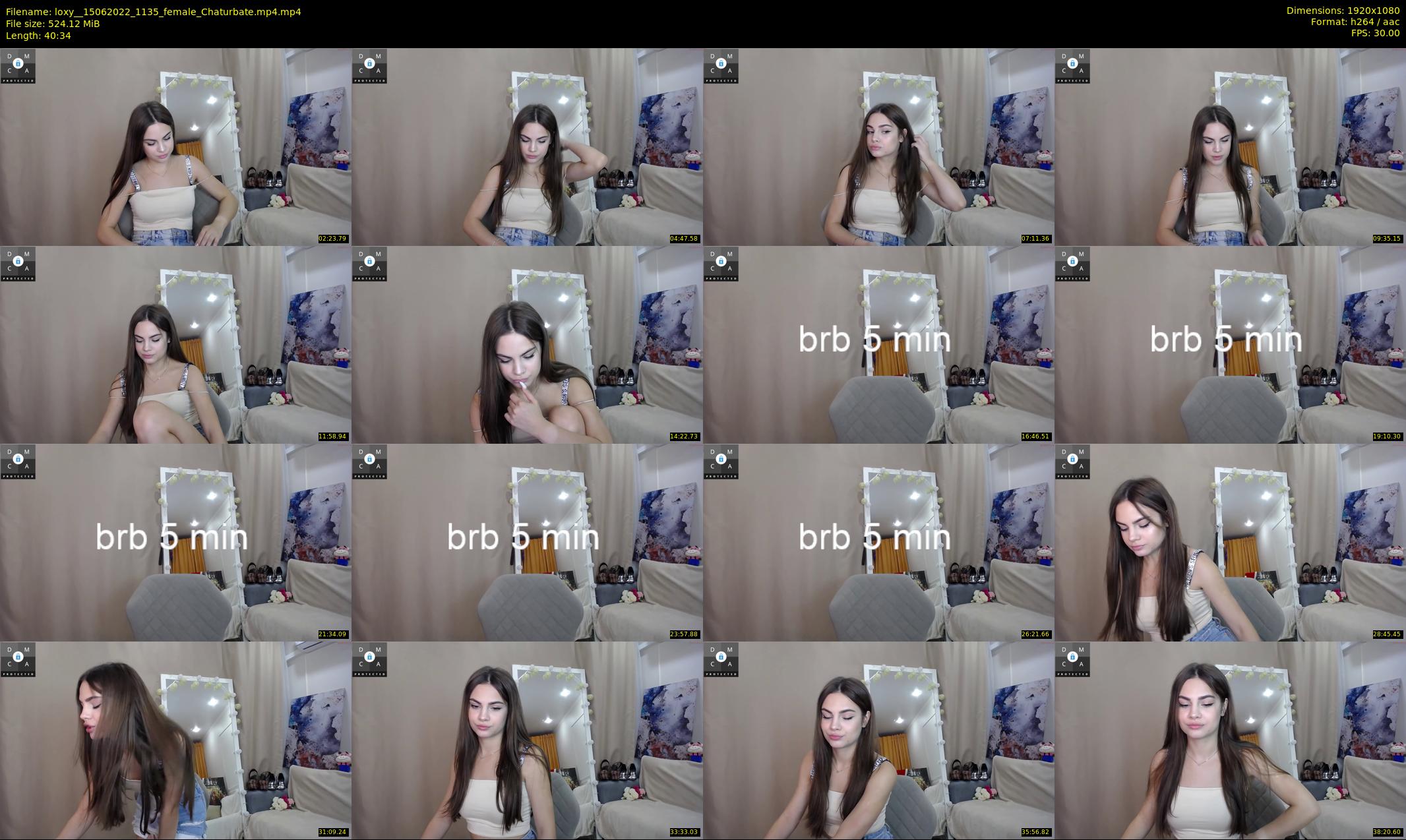 loxy_ — 41 minute Chaturbate female cam show recording, 1080p, Jun 15, 2022
