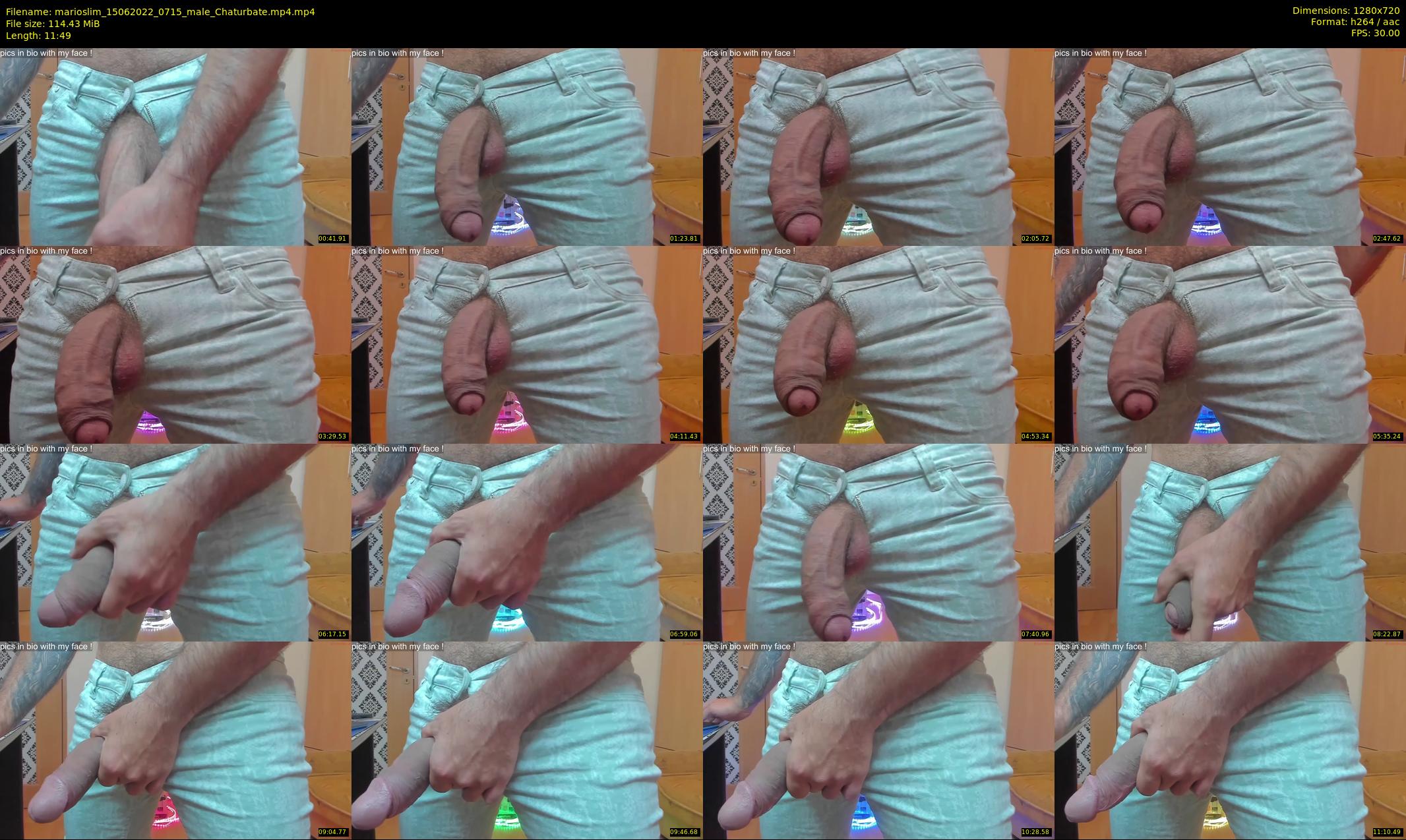 marioslim — 12 minute Chaturbate male cam show recording, 720p, Jun 15, 2022