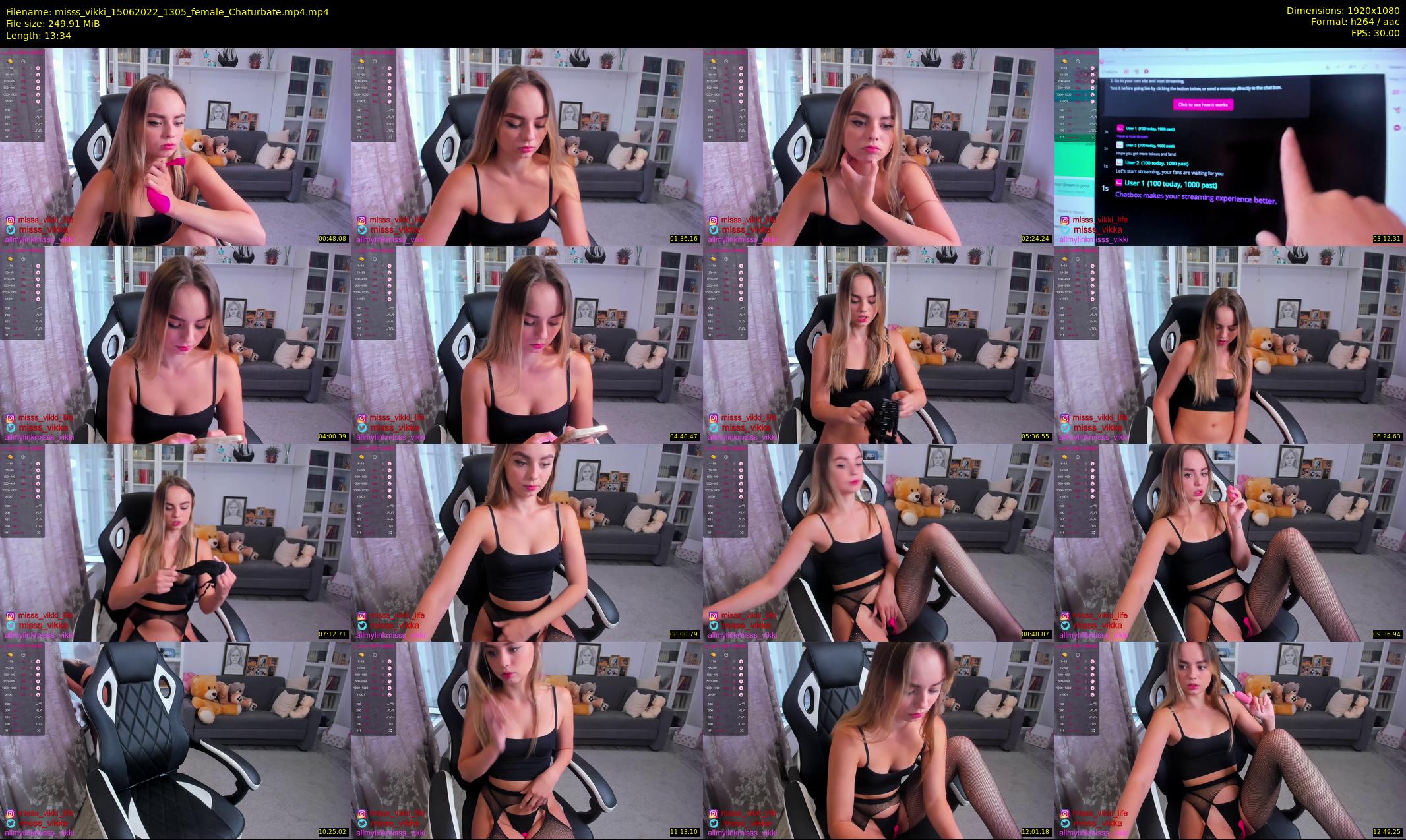 misss_vikki — 14 minute Chaturbate female cam show recording, 1080p, Jun 15, 2022