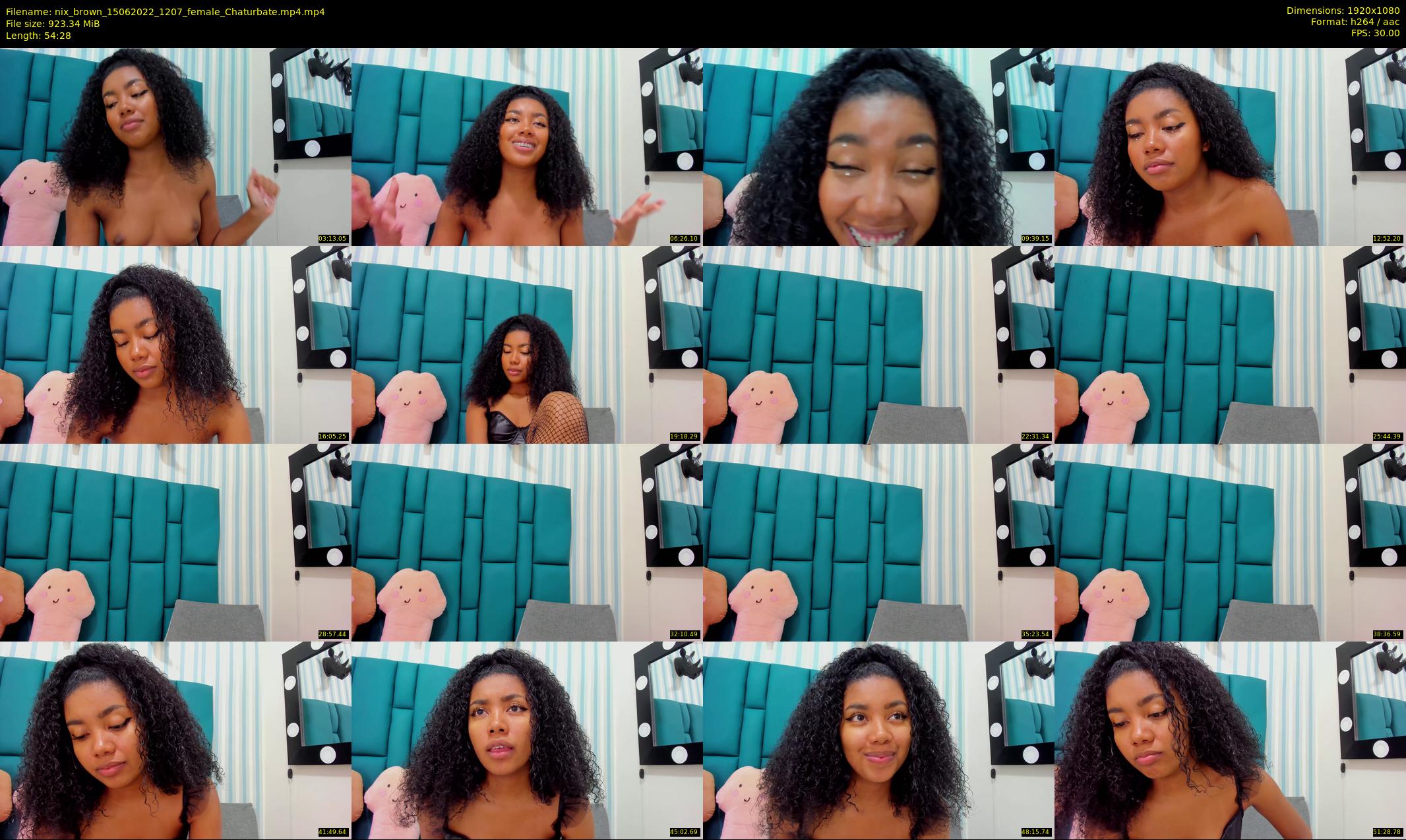 nix_brown — 55 minute Chaturbate female cam show recording, 1080p, Jun 15, 2022