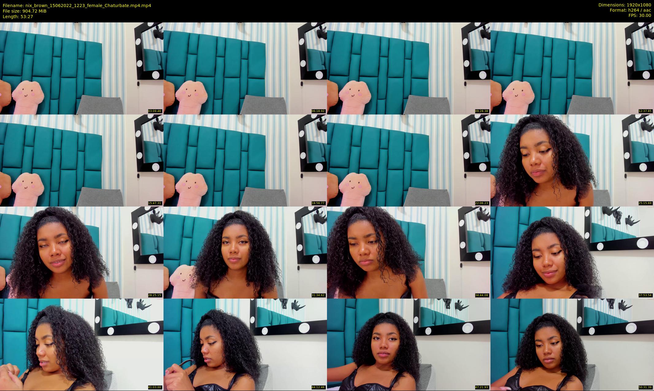 nix_brown — 54 minute Chaturbate female cam show recording, 1080p, Jun 15, 2022