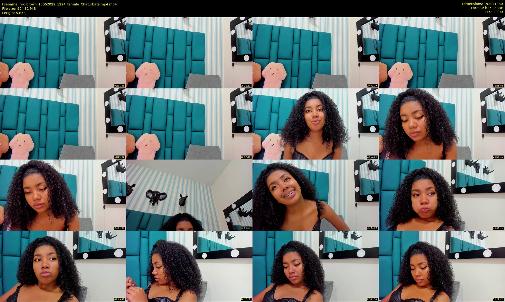nix_brown — 54 minute Chaturbate female cam show recording, 1080p, Jun 15, 2022