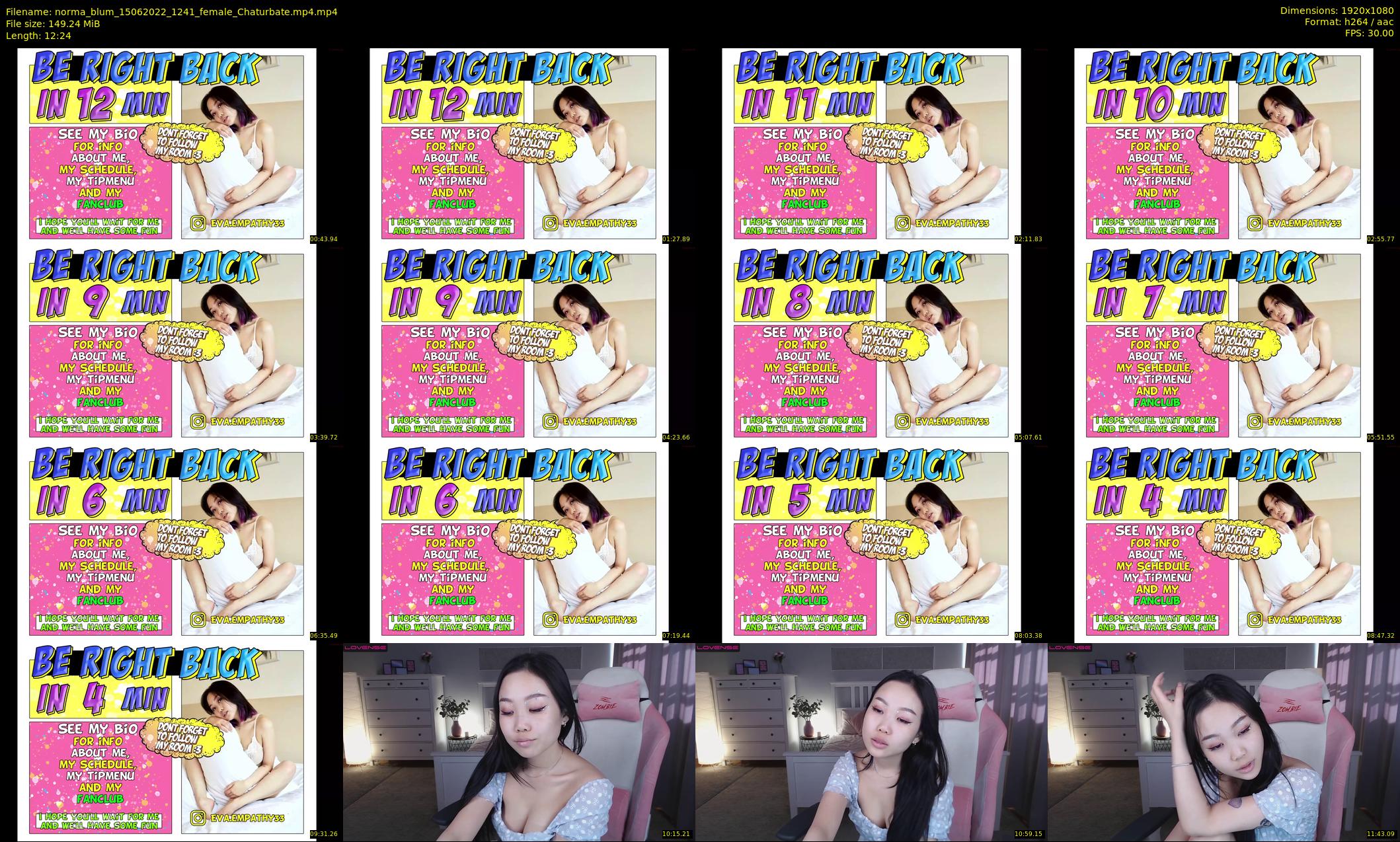 norma_blum — 13 minute Chaturbate female cam show recording, 1080p, Jun 15, 2022