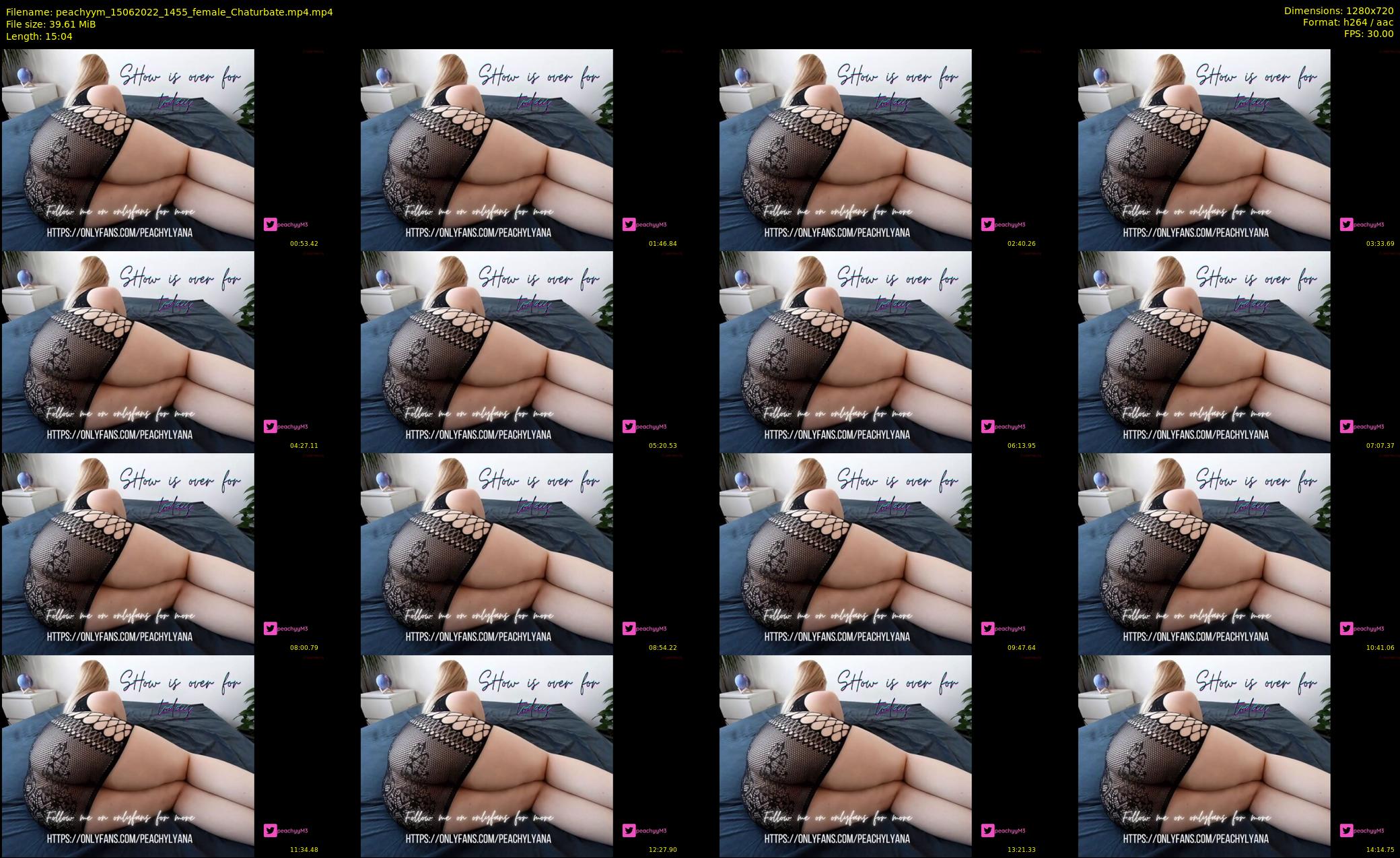 peachyym — 16 minute Chaturbate female cam show recording, 720p, Jun 15, 2022