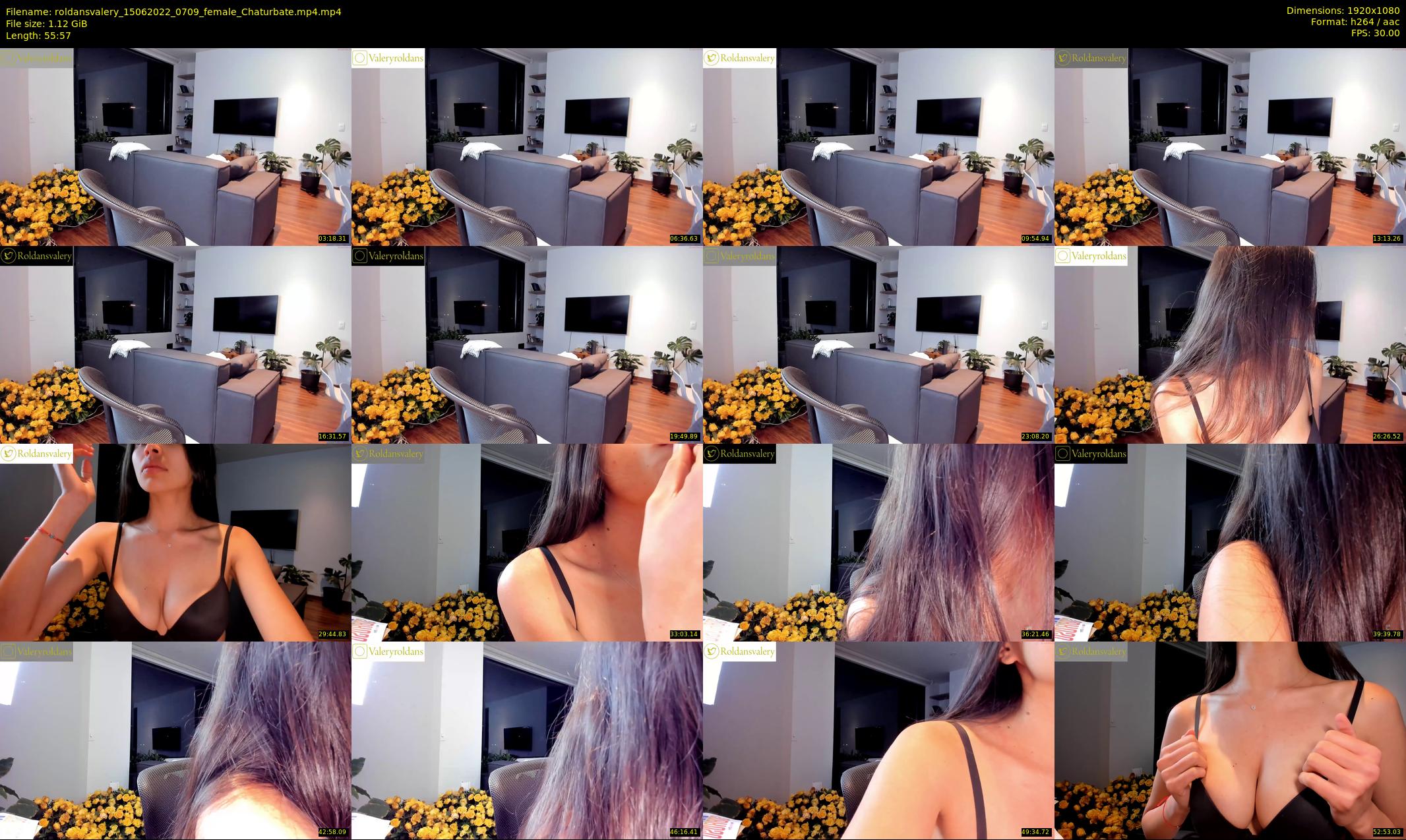roldansvalery — 56 minute Chaturbate female cam show recording, 1080p, Jun 15, 2022