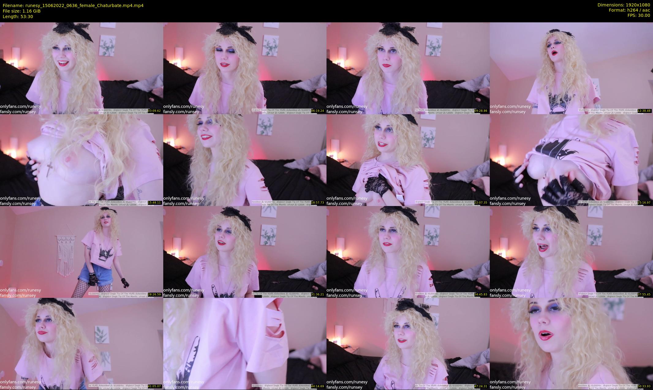 runesy — 54 minute Chaturbate female cam show recording, 1080p, Jun 15, 2022