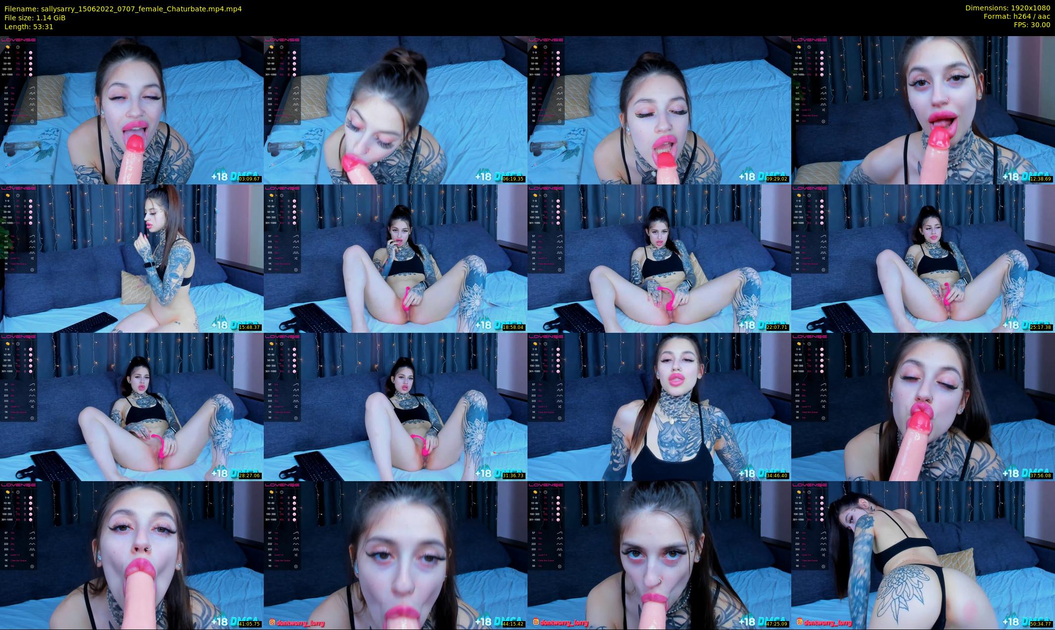 sallysarry — 54 minute Chaturbate couple cam show recording, 1080p, Jun 15, 2022
