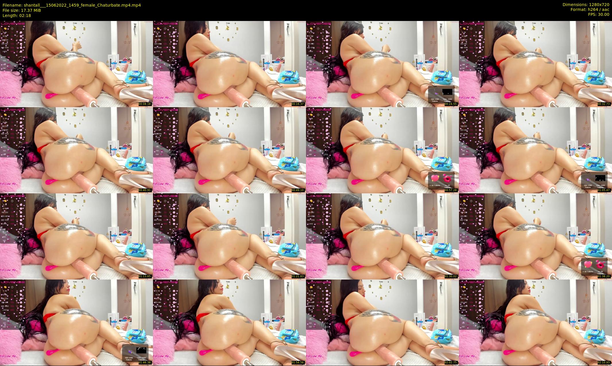 shantall__ — 3 minute Chaturbate female cam show recording, 720p, Jun 15, 2022