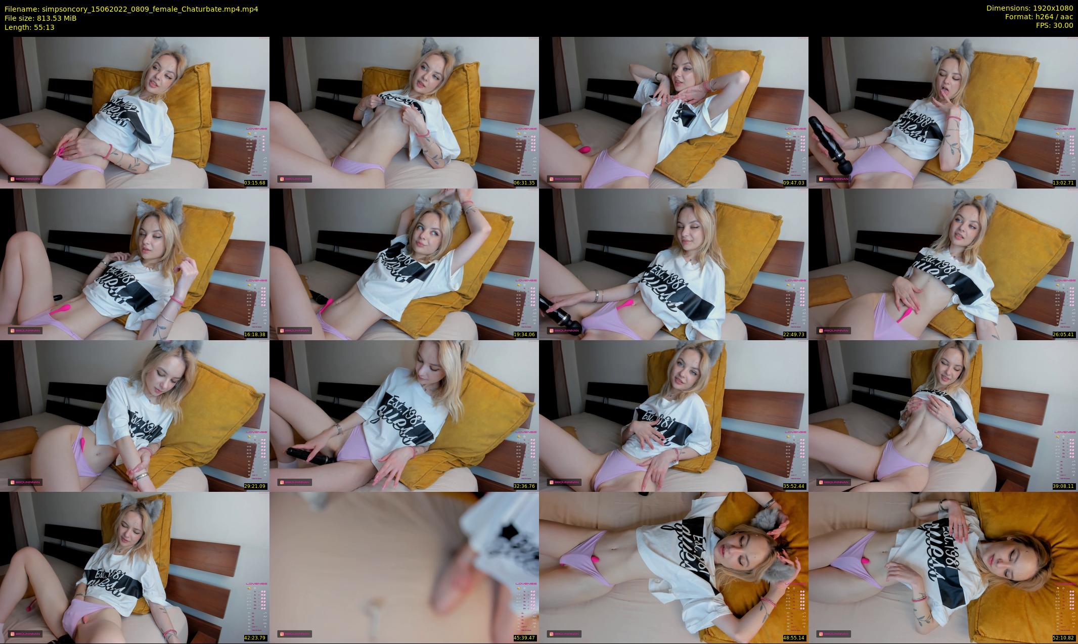 simpsoncory — 56 minute Chaturbate female cam show recording, 1080p, Jun 15, 2022