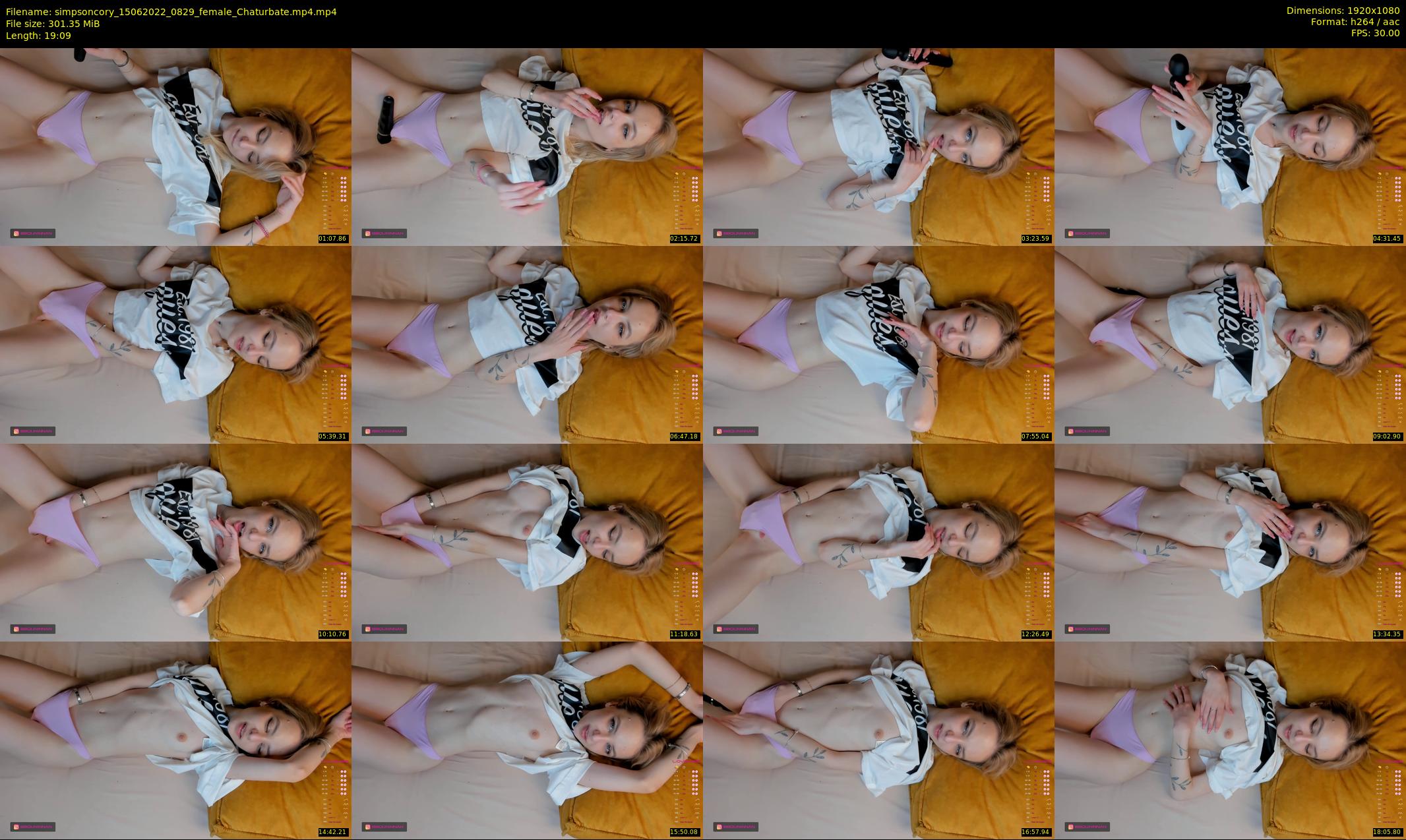 simpsoncory — 20 minute Chaturbate female cam show recording, 1080p, Jun 15, 2022