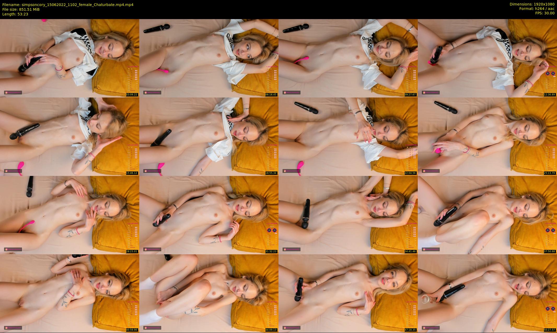 simpsoncory — 54 minute Chaturbate female cam show recording, 1080p, Jun 15, 2022