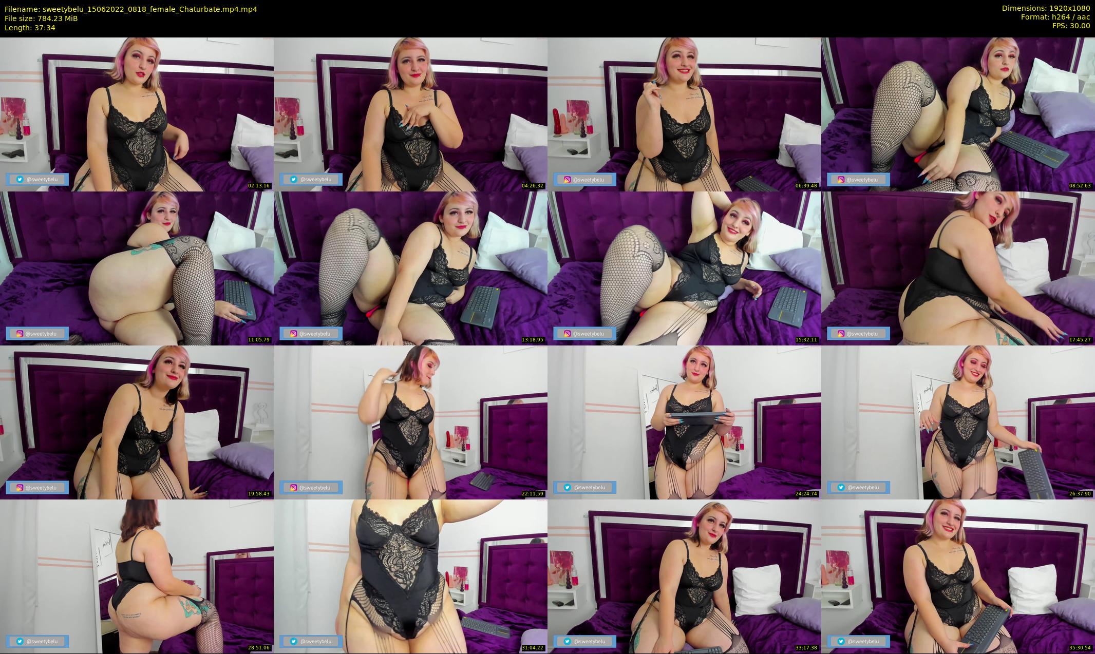sweetybelu — 38 minute Chaturbate female cam show recording, 1080p, Jun 15, 2022