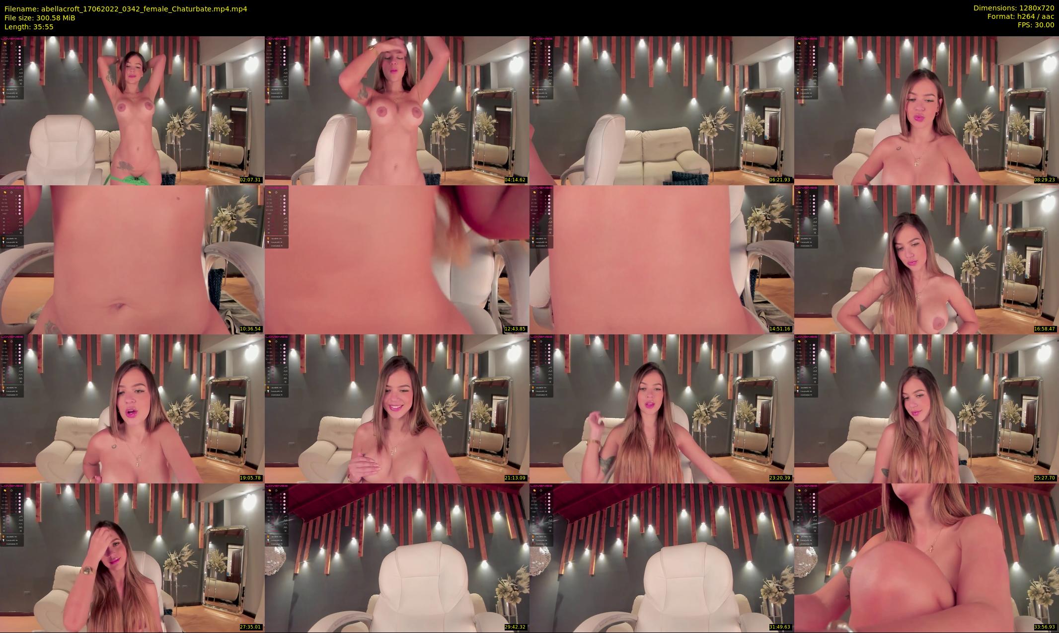 abellacroft — 36 minute Chaturbate female cam show recording, 720p, Jun 17, 2022