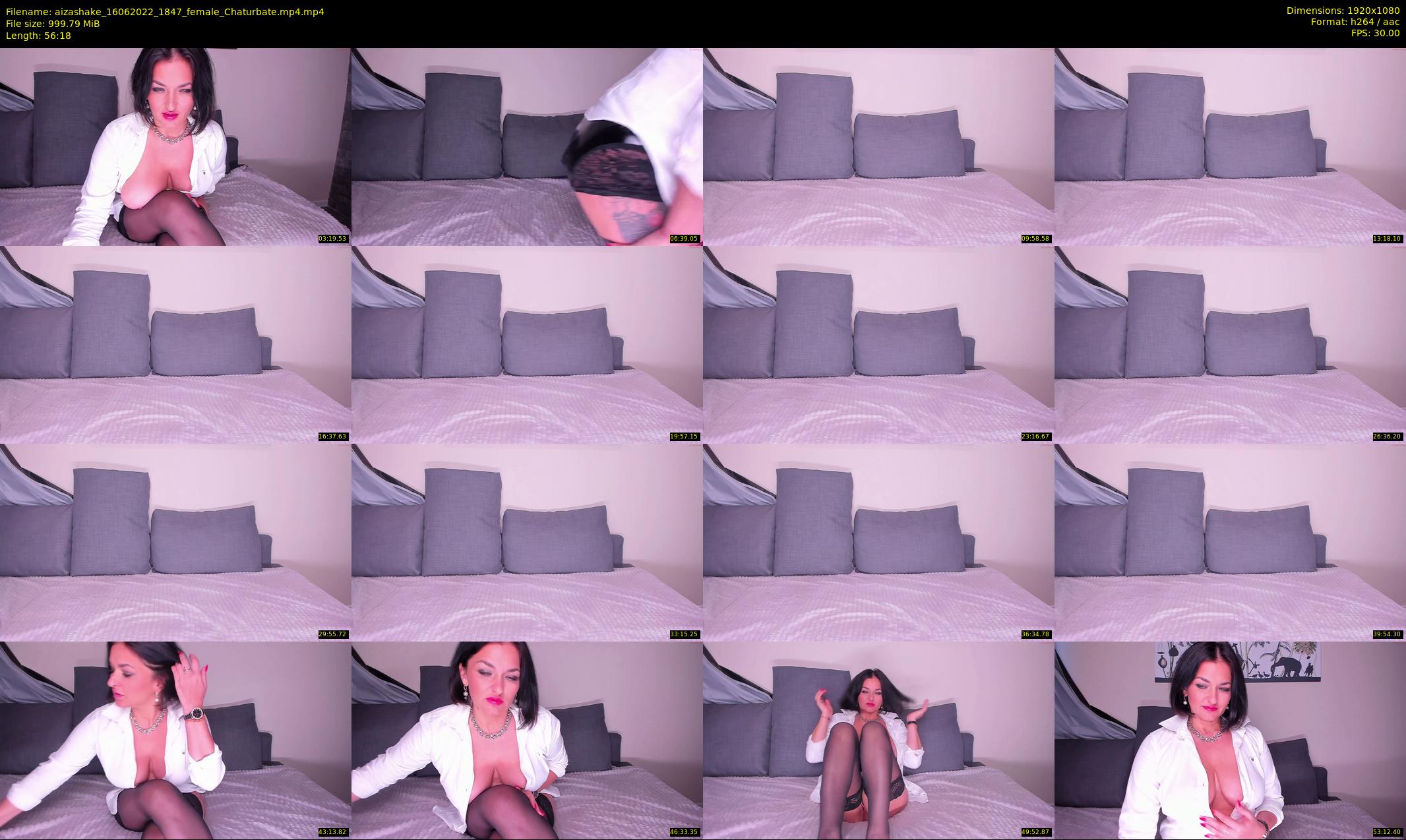aizashake — 57 minute Chaturbate female cam show recording, 1080p, Jun 16, 2022