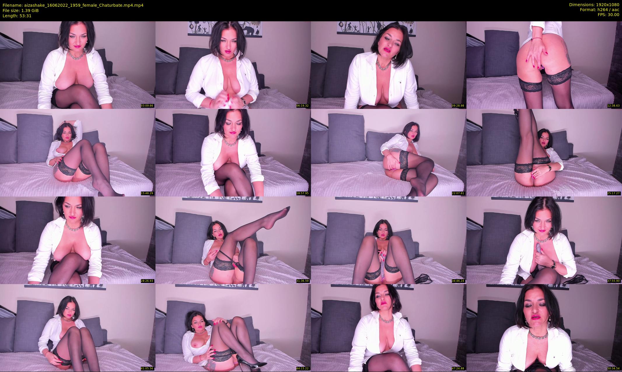 aizashake — 54 minute Chaturbate female cam show recording, 1080p, Jun 16, 2022