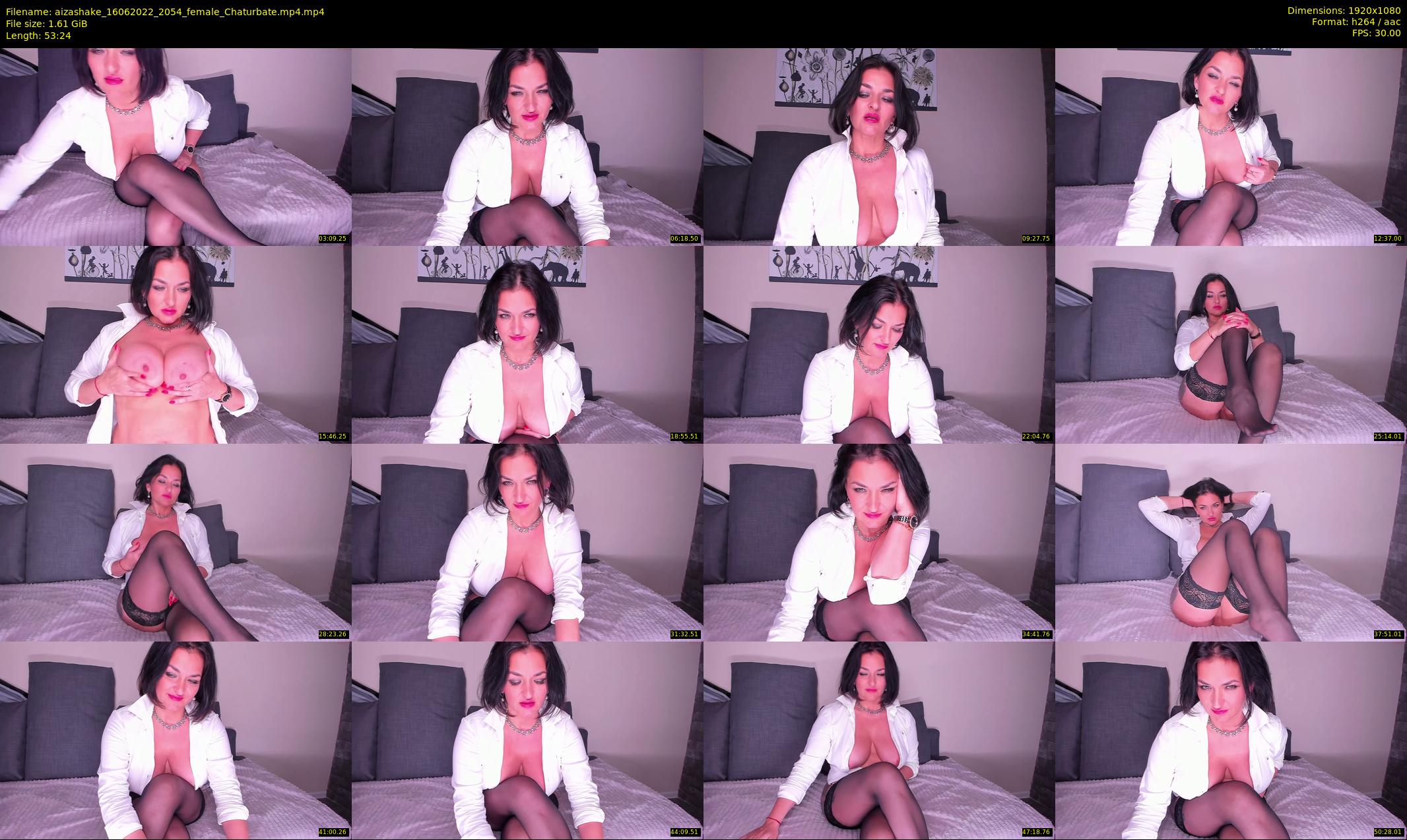 aizashake — 54 minute Chaturbate female cam show recording, 1080p, Jun 16, 2022