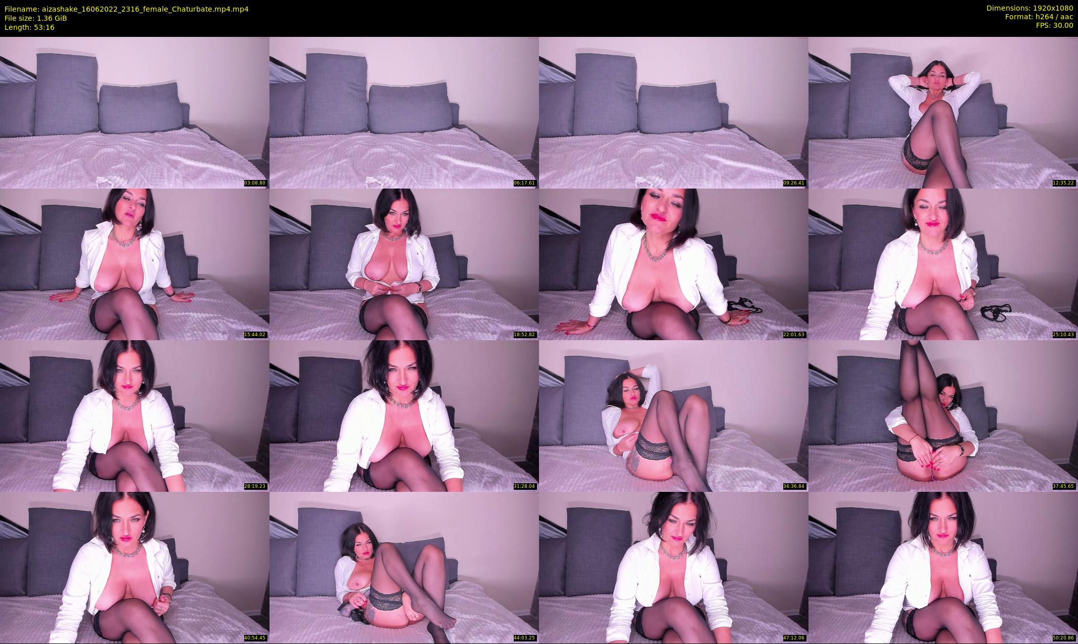 aizashake — 54 minute Chaturbate female cam show recording, 1080p, Jun 16, 2022