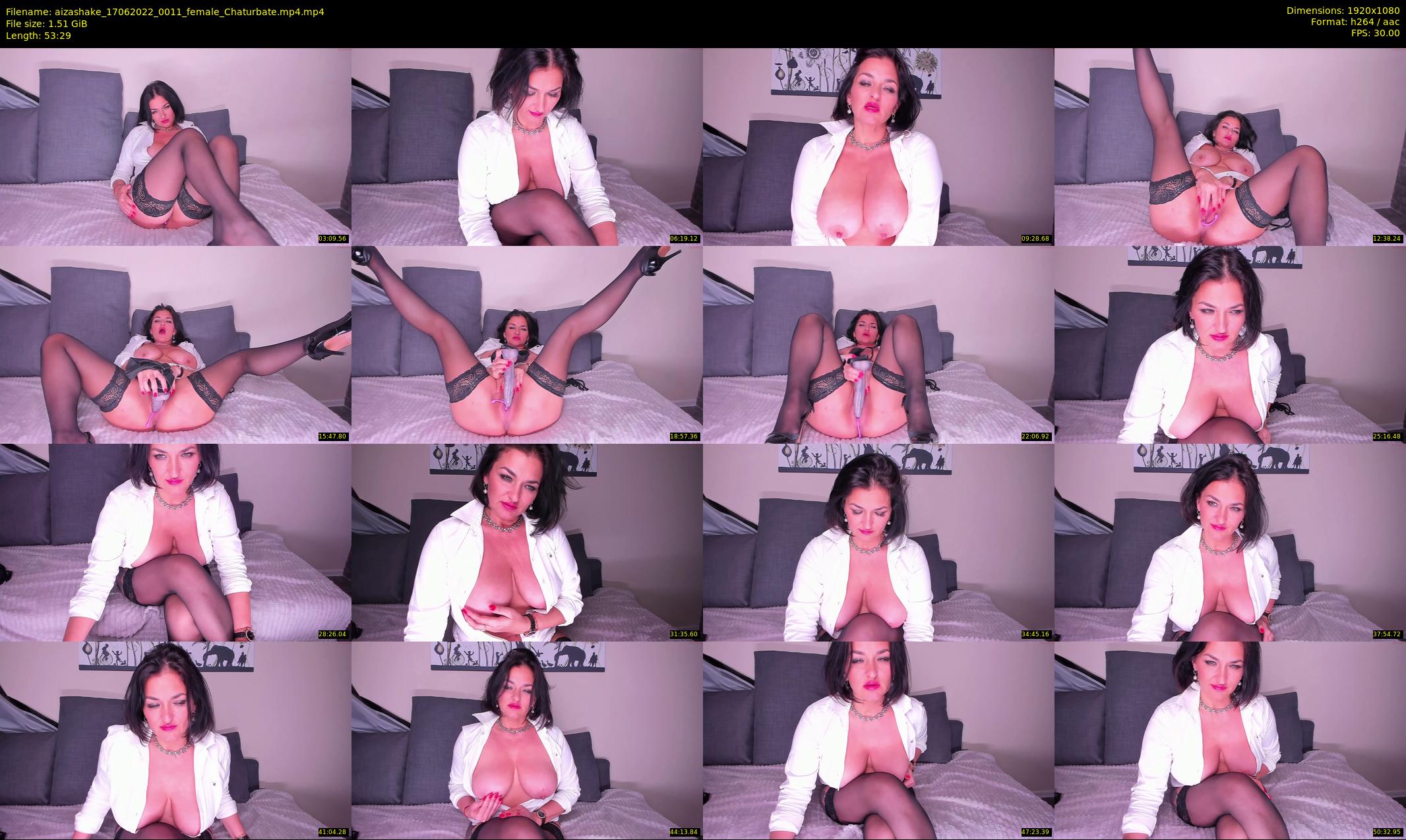 aizashake — 54 minute Chaturbate female cam show recording, 1080p, Jun 17, 2022