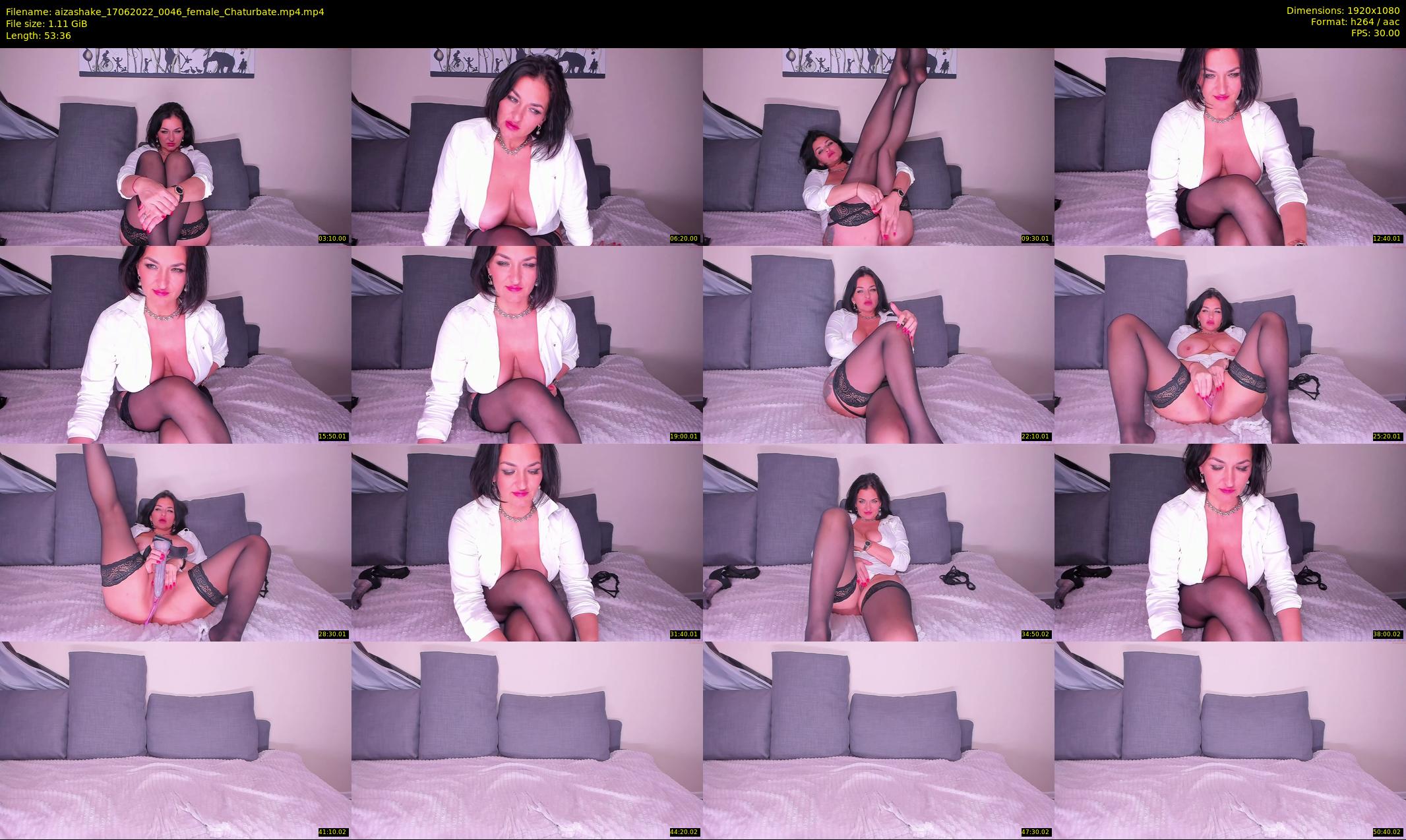 aizashake — 54 minute Chaturbate female cam show recording, 1080p, Jun 17, 2022