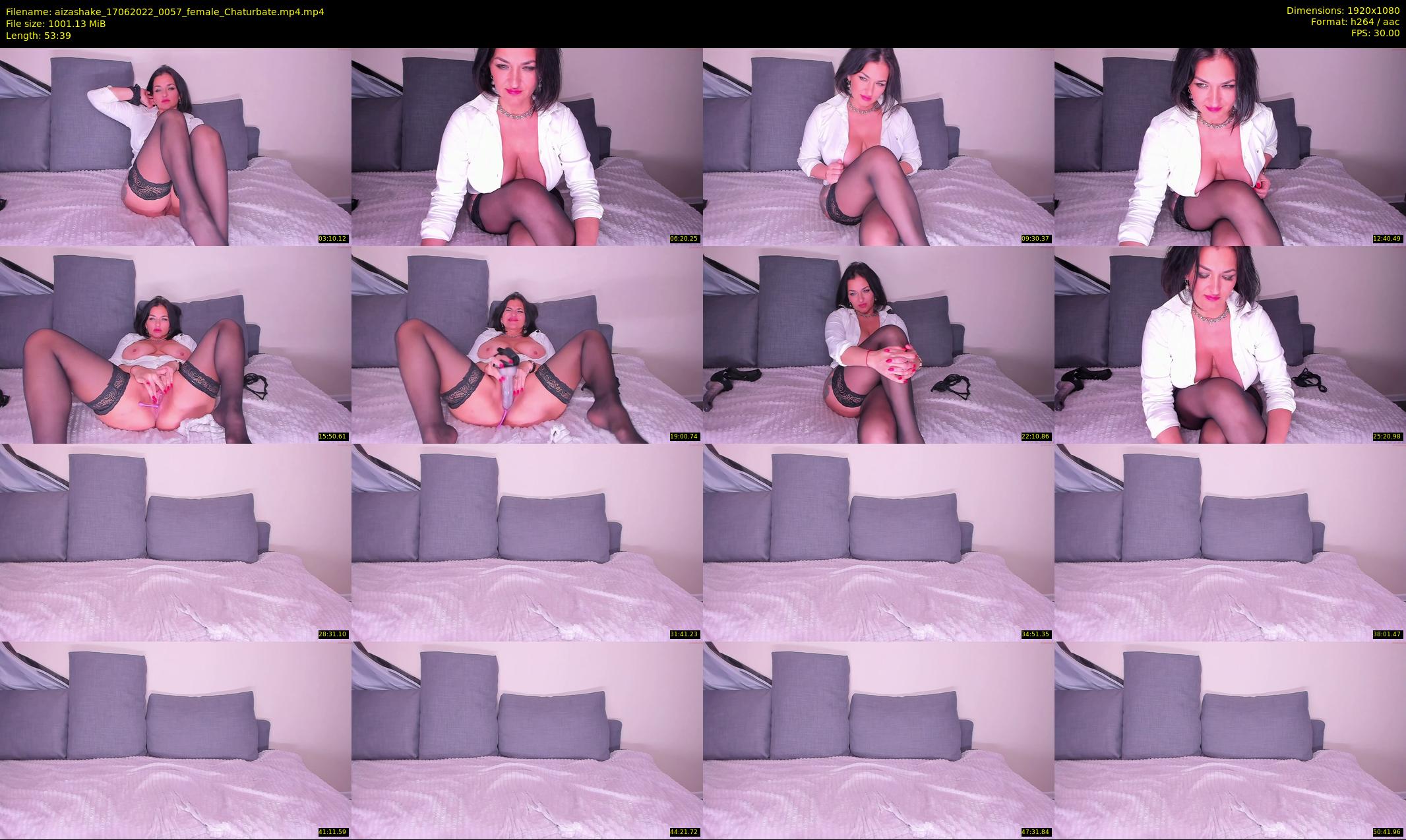 aizashake — 54 minute Chaturbate female cam show recording, 1080p, Jun 17, 2022