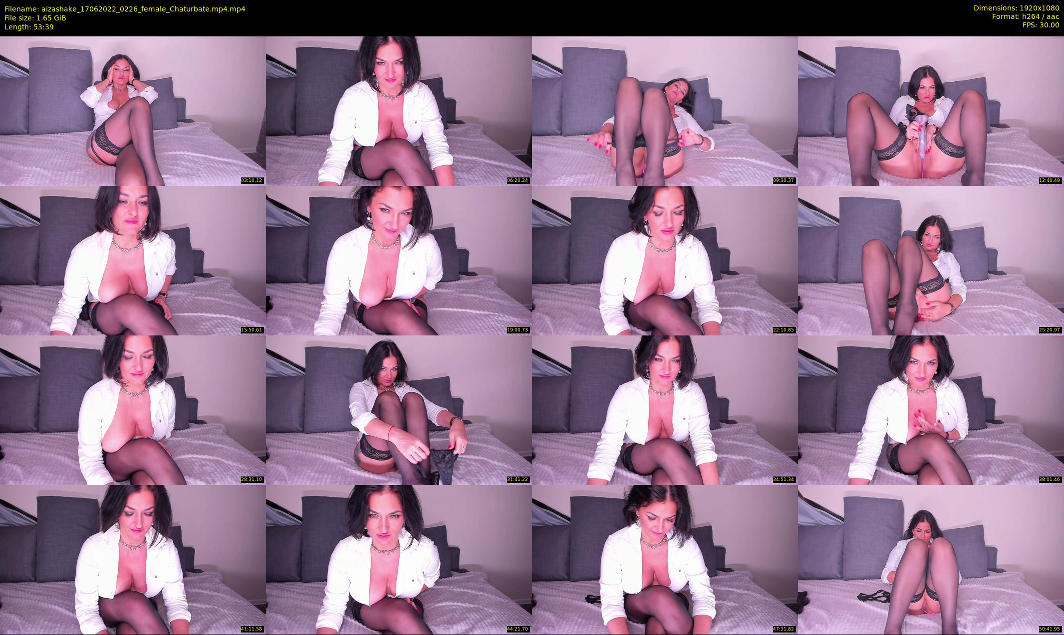 aizashake — 54 minute Chaturbate female cam show recording, 1080p, Jun 17, 2022