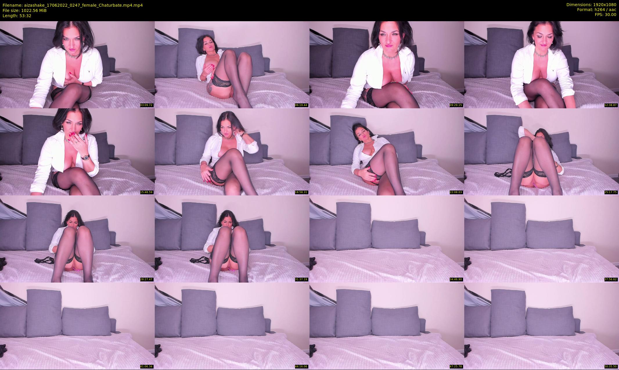 aizashake — 54 minute Chaturbate female cam show recording, 1080p, Jun 17, 2022