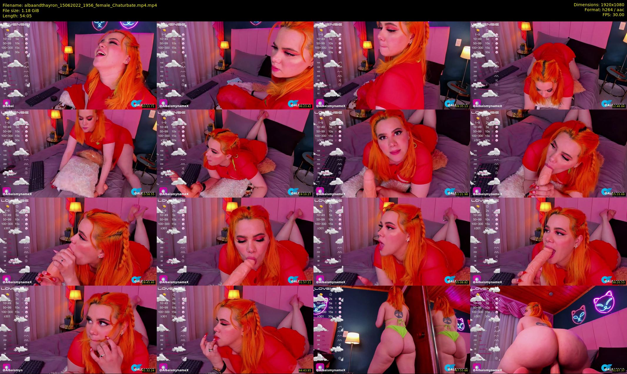 albaandthayron — 55 minute Chaturbate couple cam show recording, 1080p, Jun 15, 2022