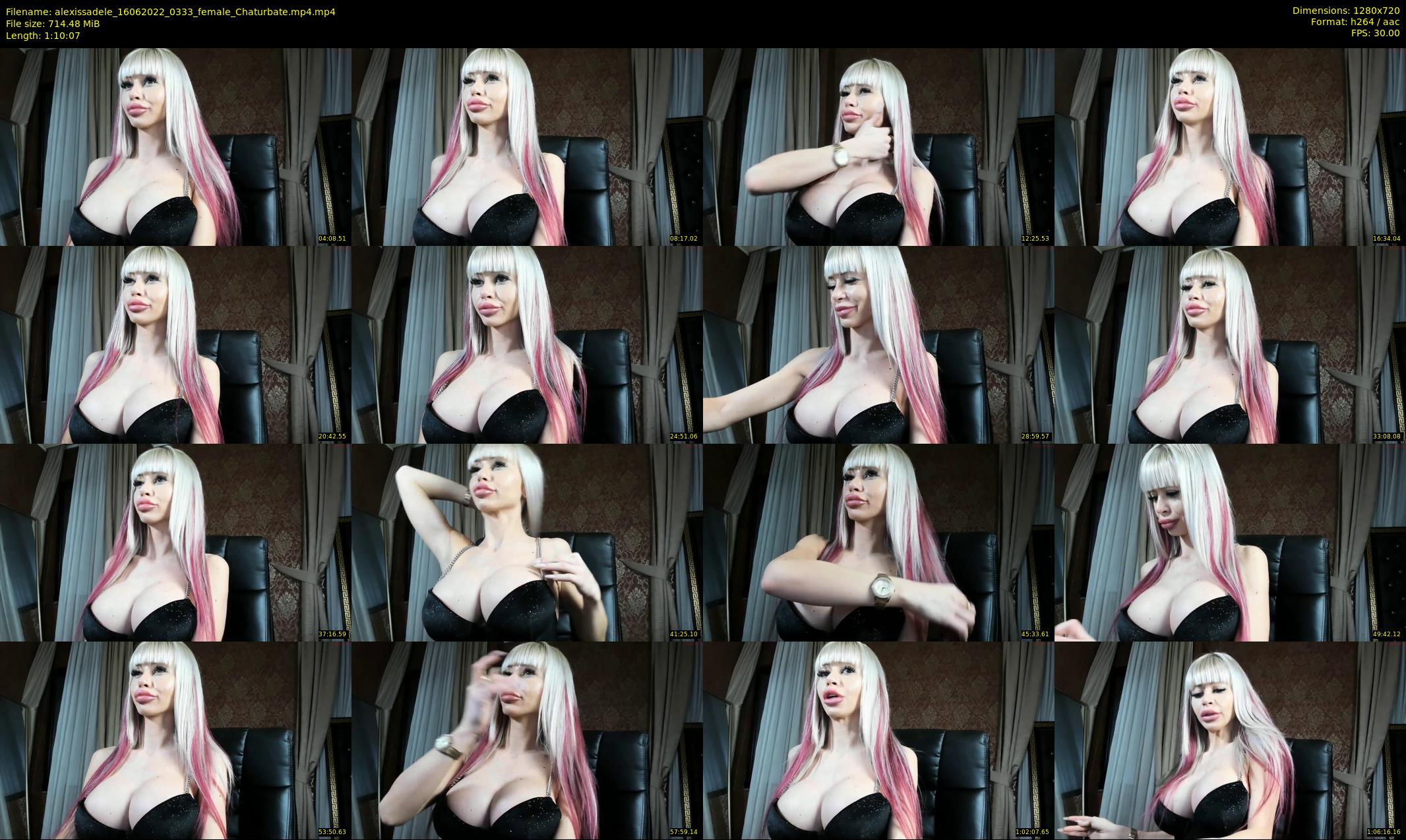alexissadele — 71 minute Chaturbate female cam show recording, 720p, Jun 16, 2022
