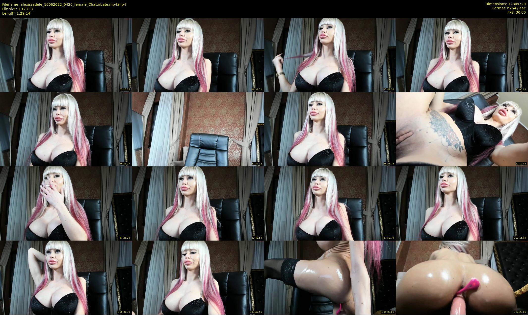 alexissadele — 90 minute Chaturbate female cam show recording, 720p, Jun 16, 2022