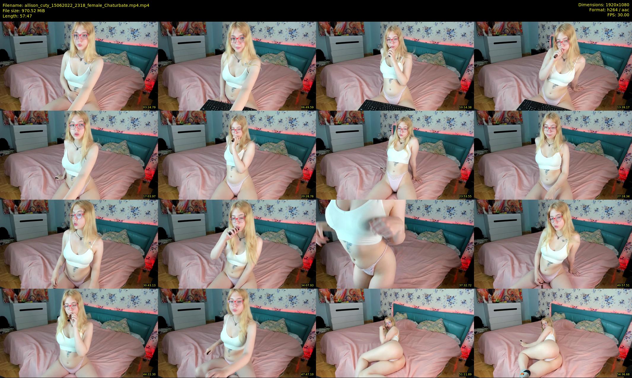allison_cuty — 58 minute Chaturbate female cam show recording, 1080p, Jun 15, 2022