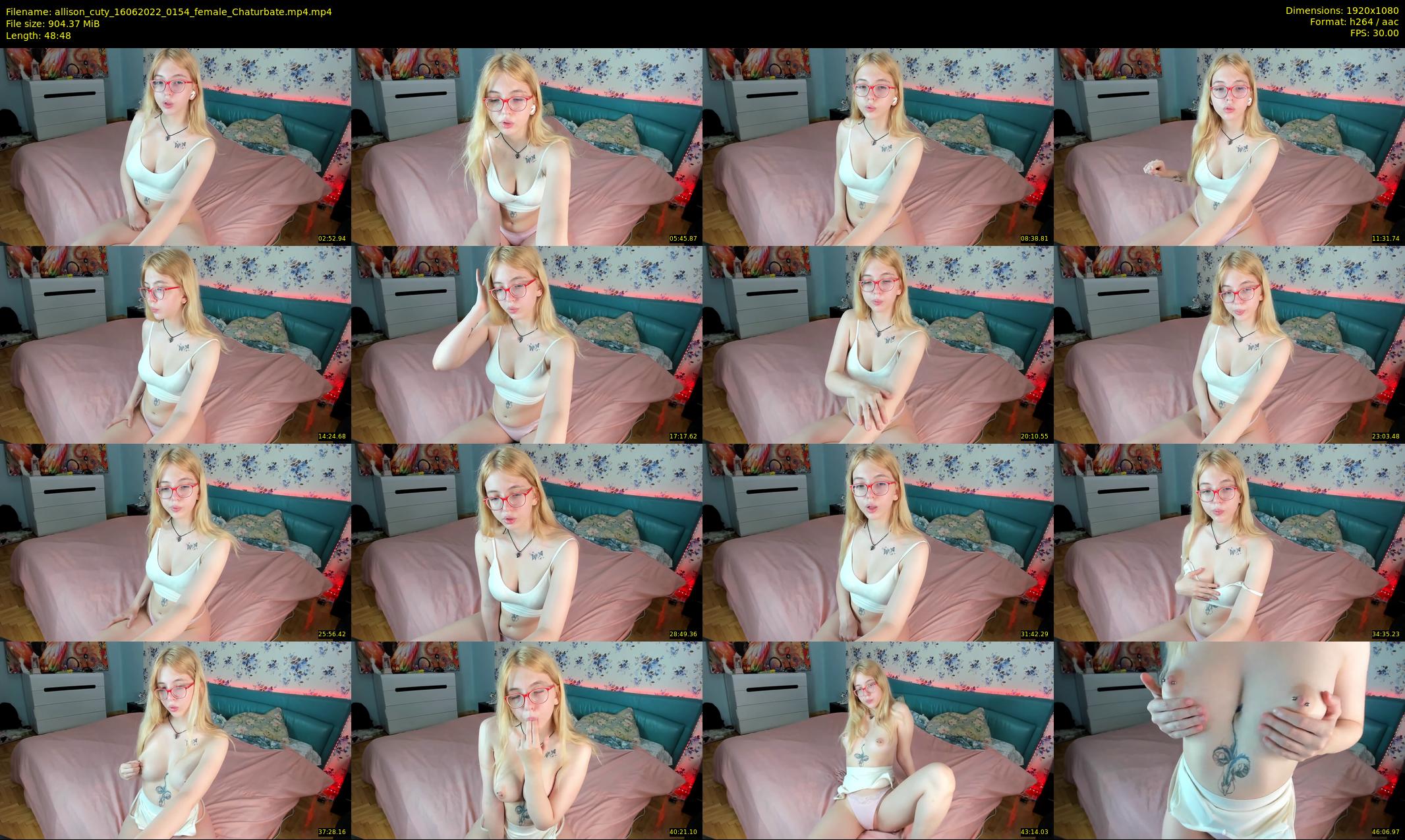 allison_cuty — 49 minute Chaturbate female cam show recording, 1080p, Jun 16, 2022