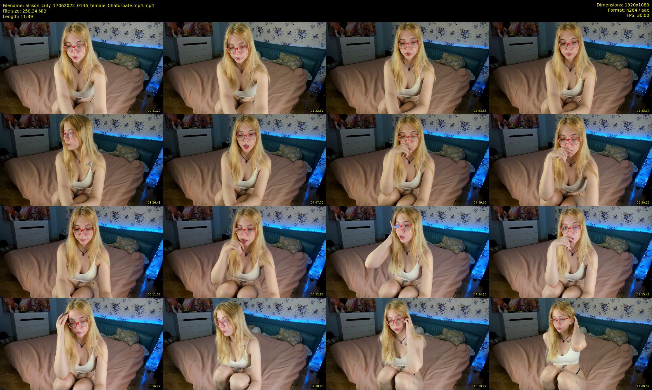 allison_cuty — 12 minute Chaturbate female cam show recording, 1080p, Jun 17, 2022