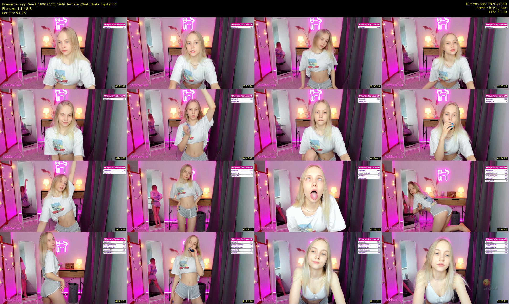 appr0ved — 55 minute Chaturbate female cam show recording, 1080p, Jun 16, 2022