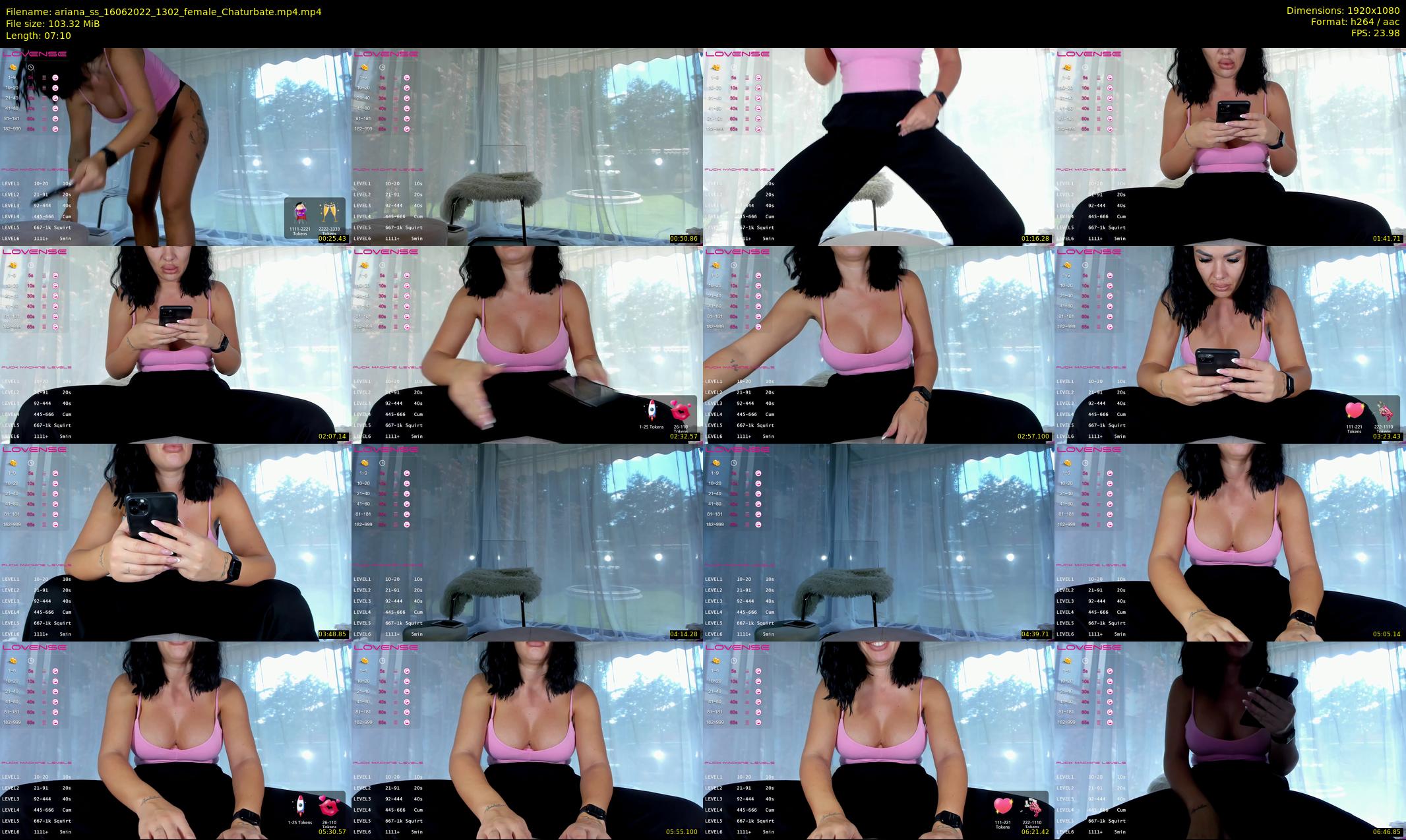 ariana_ss — 8 minute Chaturbate female cam show recording, 1080p, Jun 16, 2022