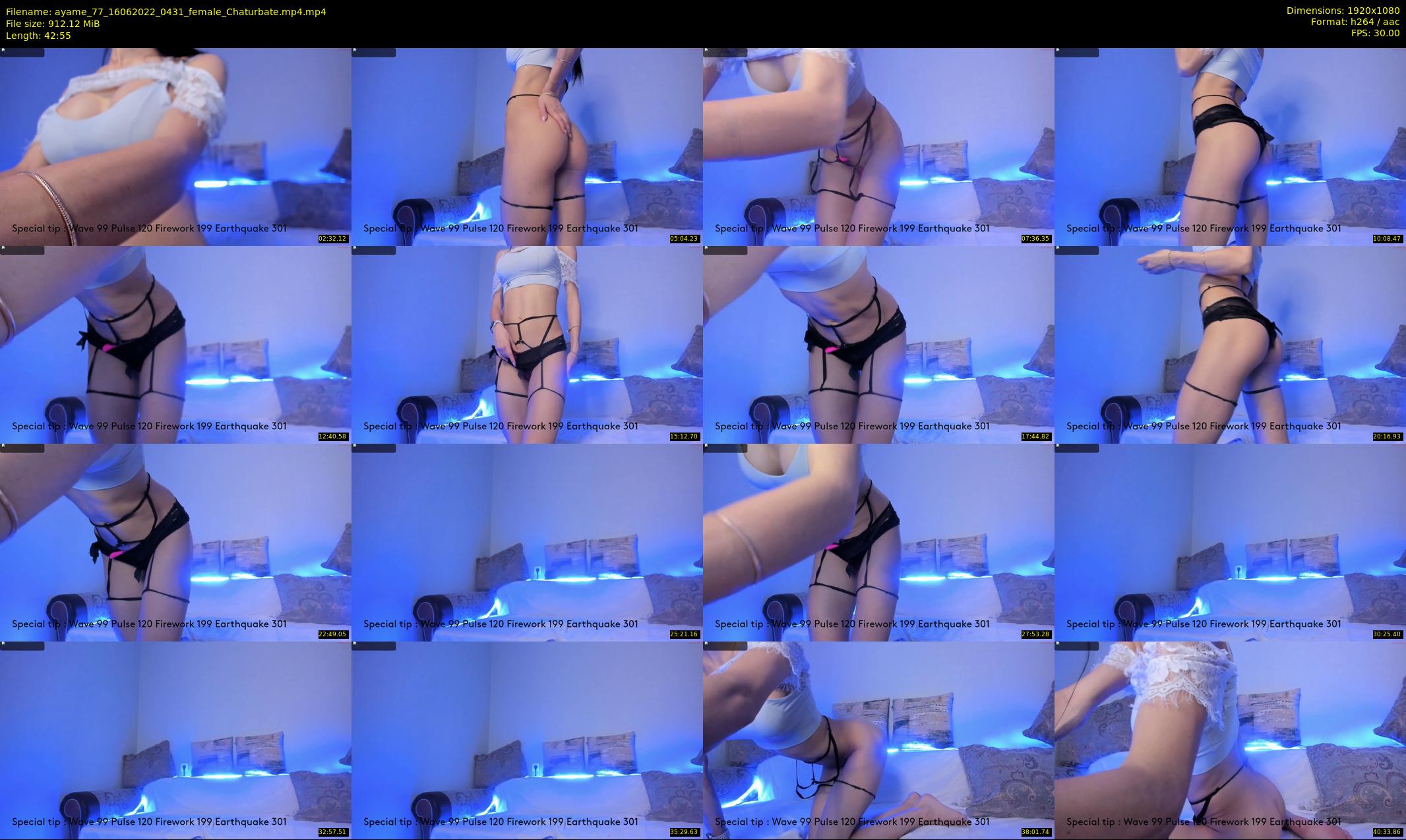ayame_77 — 43 minute Chaturbate female cam show recording, 1080p, Jun 16, 2022