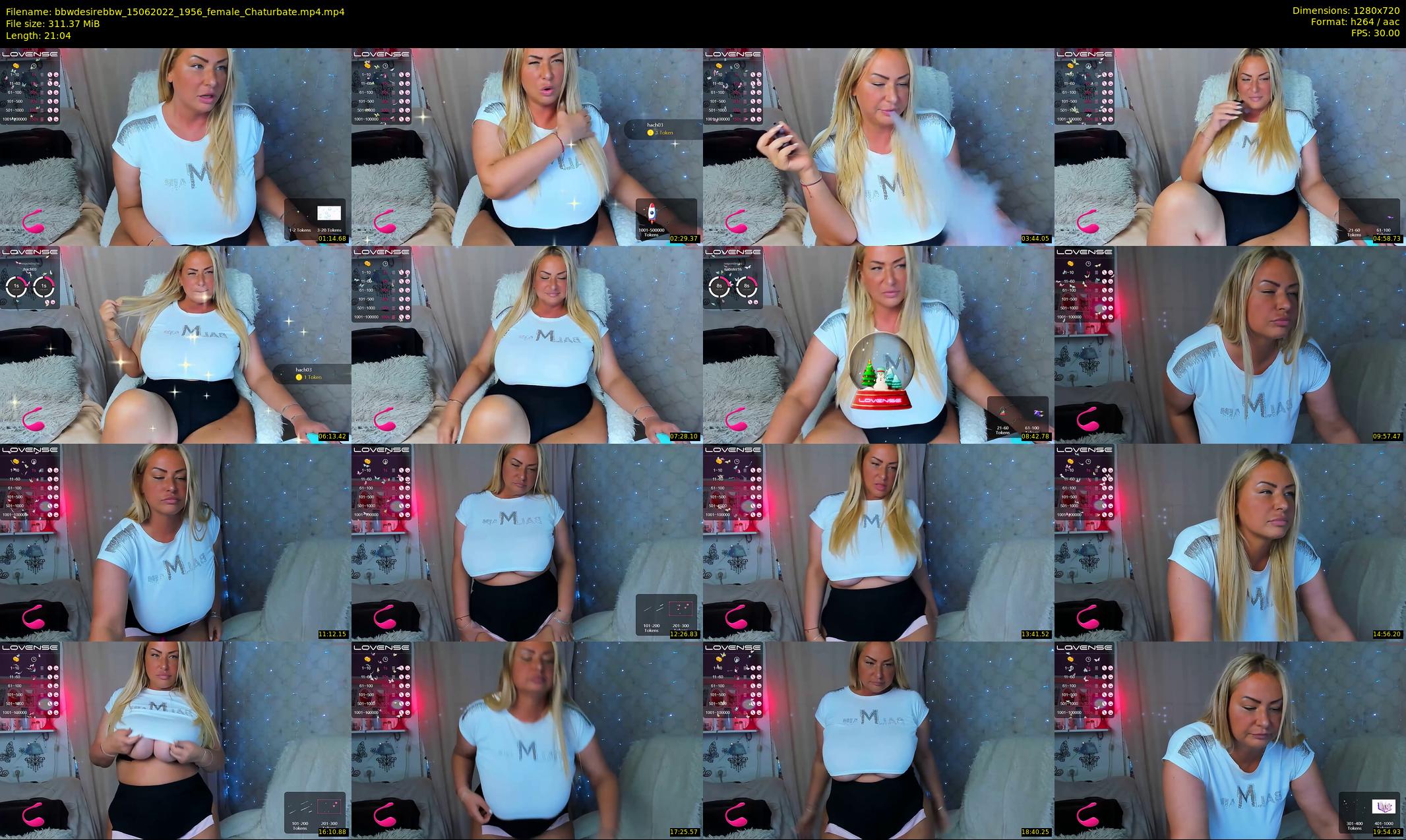 bbwdesirebbw — 22 minute Chaturbate female cam show recording, 720p, Jun 15, 2022