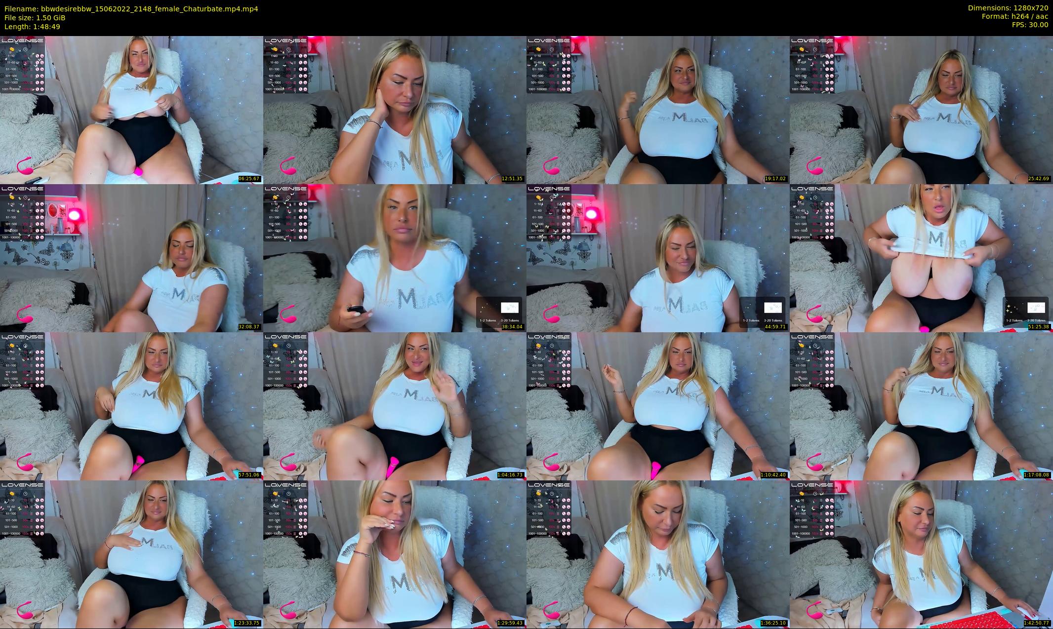 bbwdesirebbw — 109 minute Chaturbate female cam show recording, 720p, Jun 15, 2022