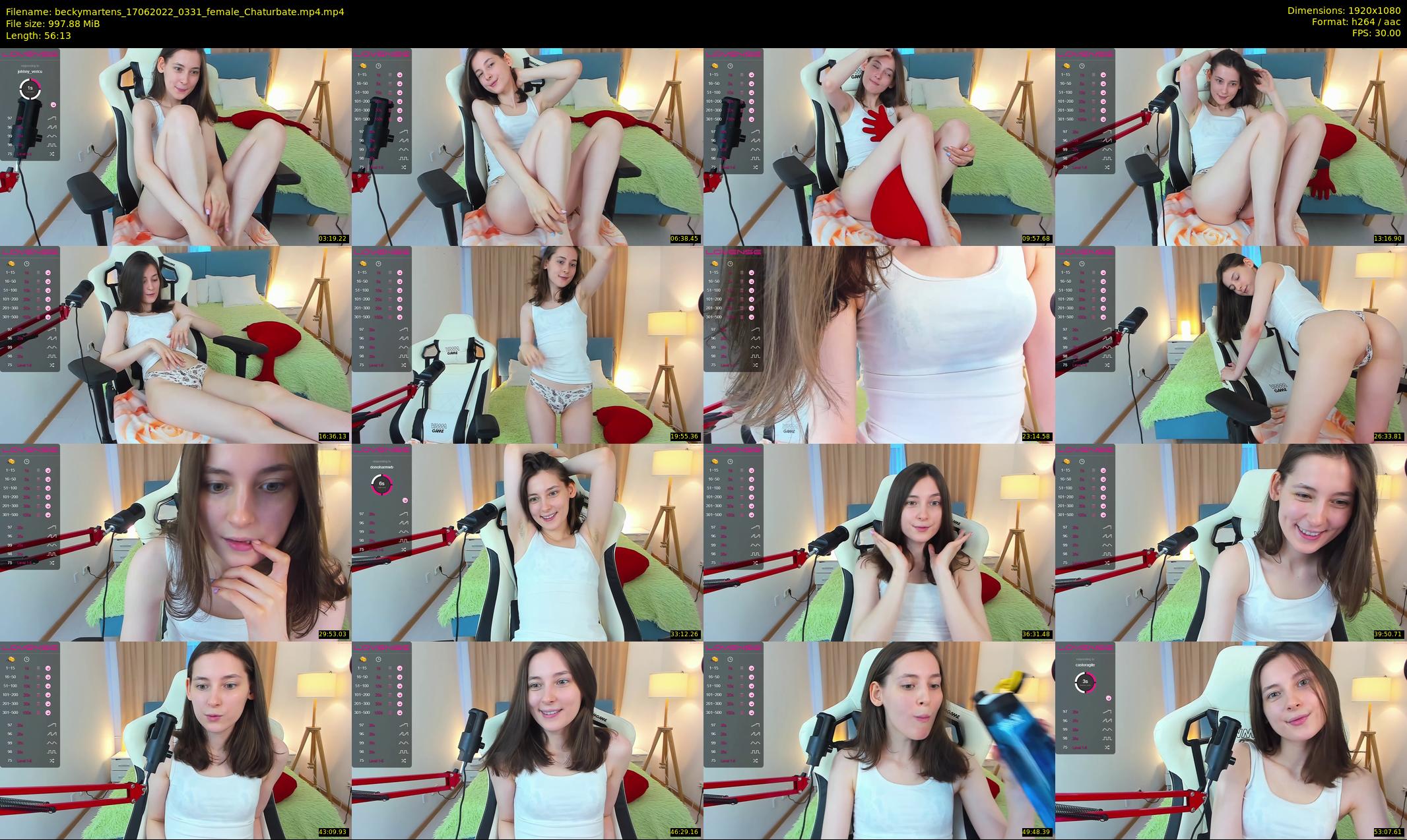 beckymartens — 57 minute Chaturbate female cam show recording, 1080p, Jun 17, 2022