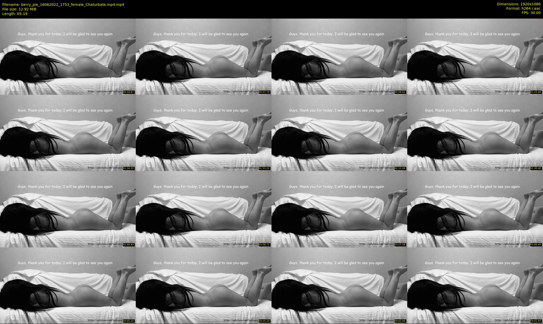 berry_pie — 6 minute Chaturbate female cam show recording, 1080p, Jun 16, 2022
