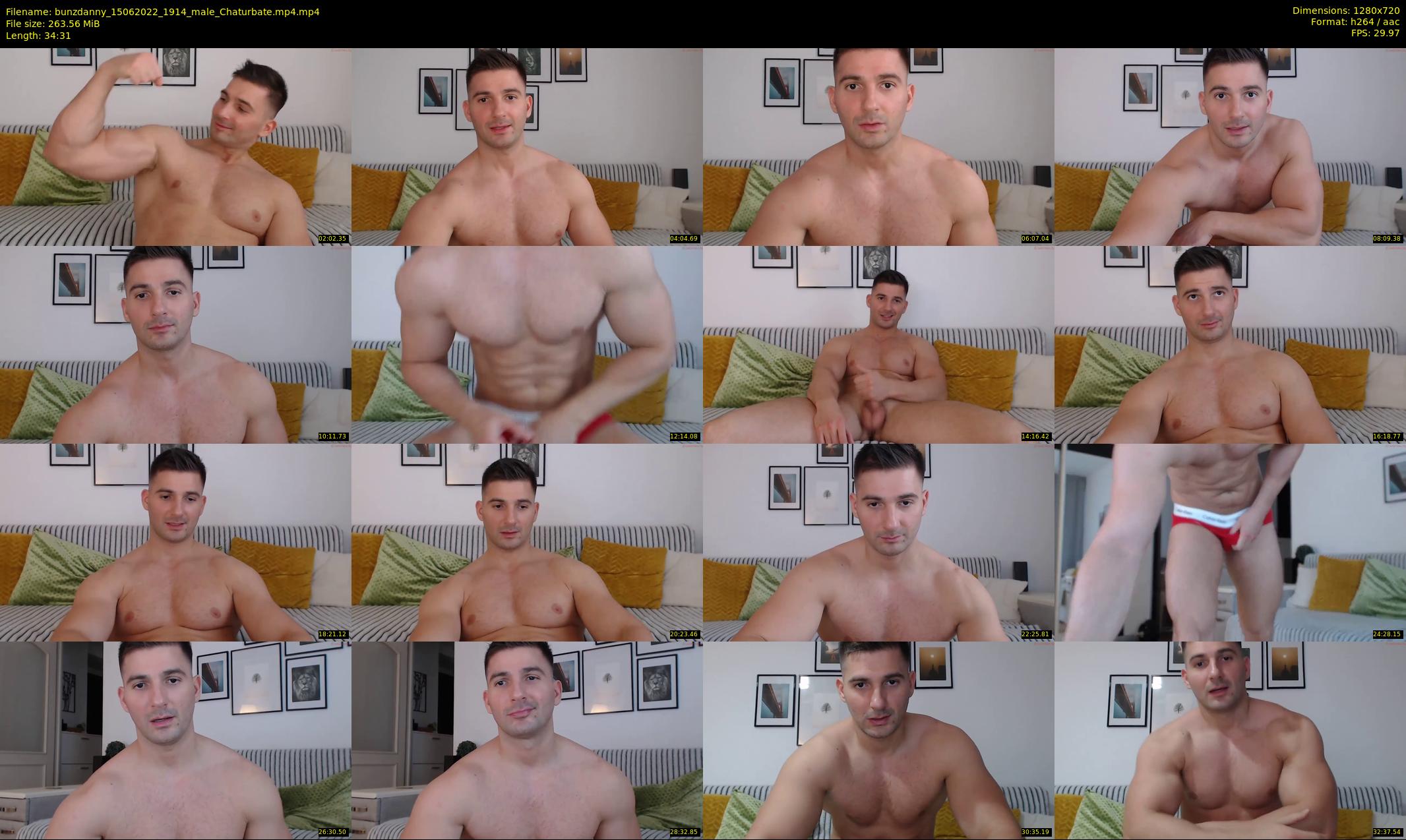 bunzdanny — 35 minute Chaturbate male cam show recording, 720p, Jun 15, 2022