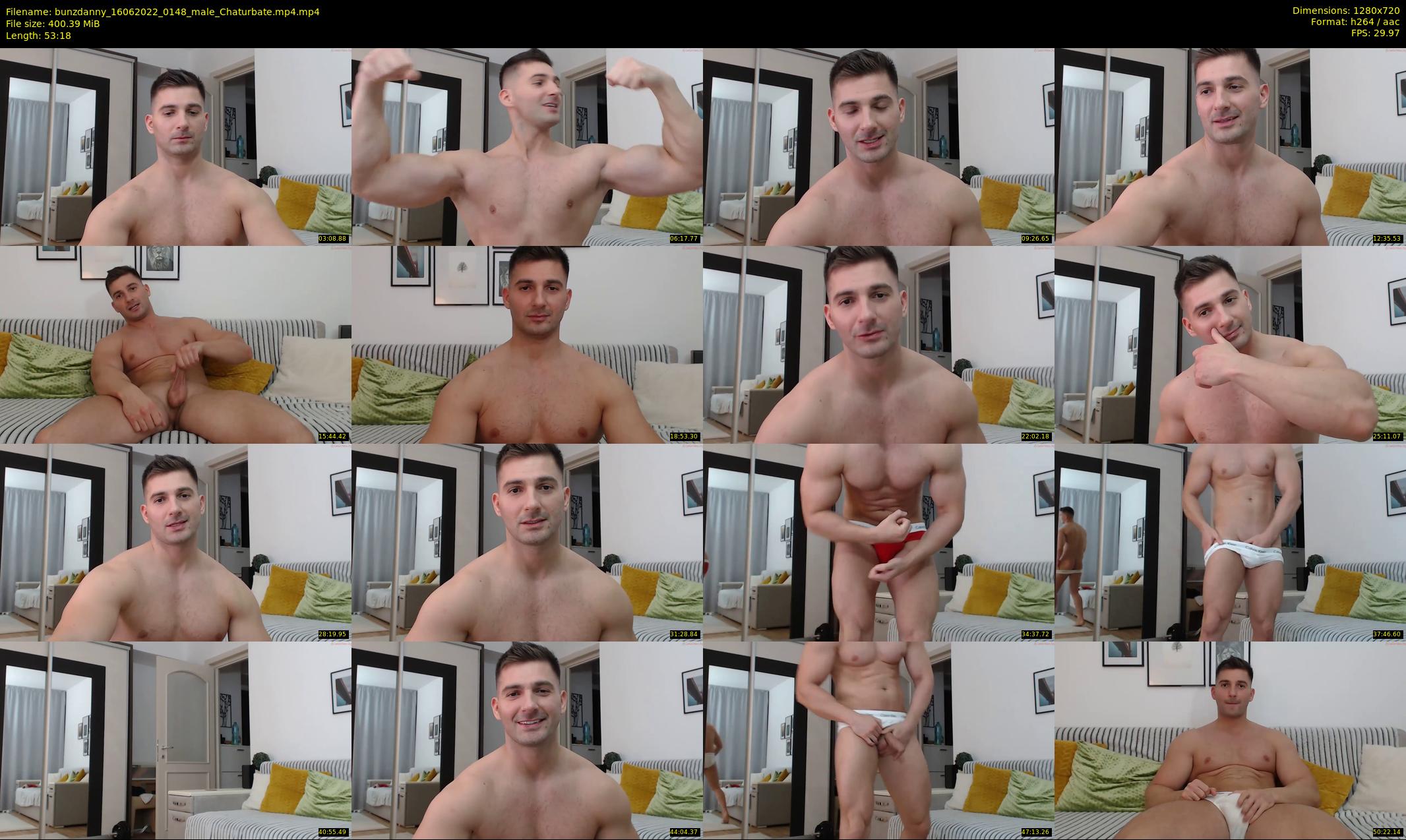 bunzdanny — 54 minute Chaturbate male cam show recording, 720p, Jun 16, 2022