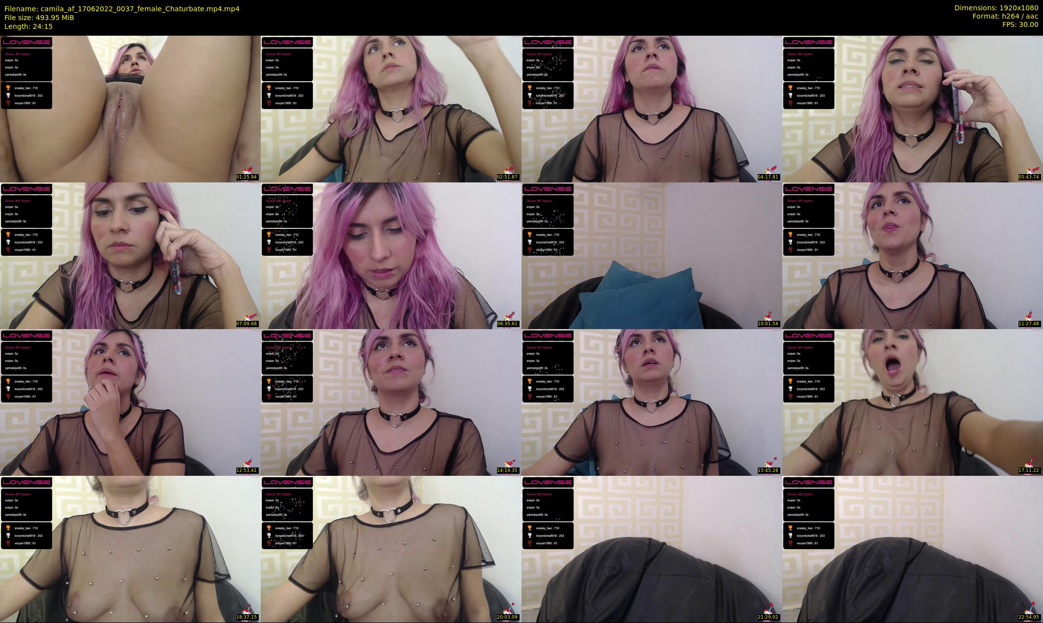 camila_af — 25 minute Chaturbate female cam show recording, 1080p, Jun 17, 2022