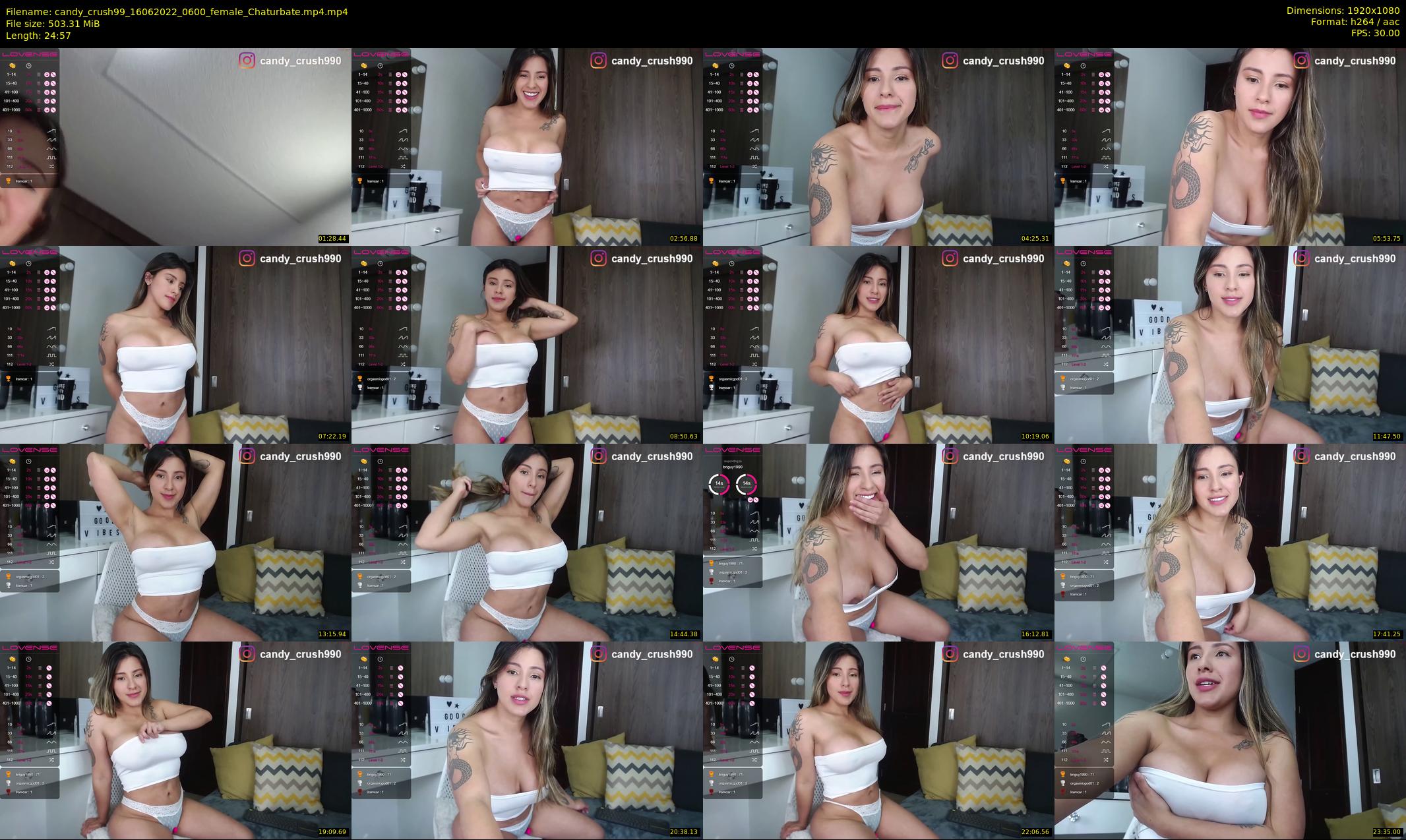 candy_crush99 — 25 minute Chaturbate female cam show recording, 1080p, Jun 16, 2022
