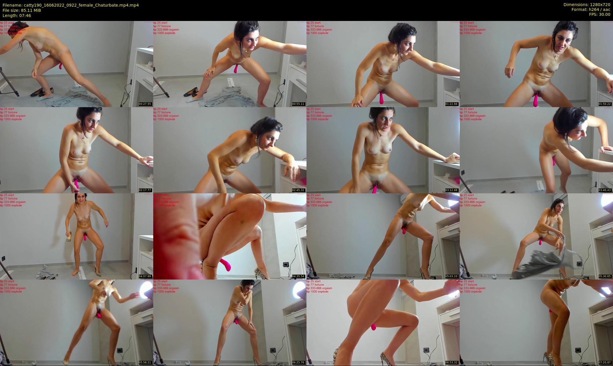 catty190 — 8 minute Chaturbate female cam show recording, 720p, Jun 16, 2022
