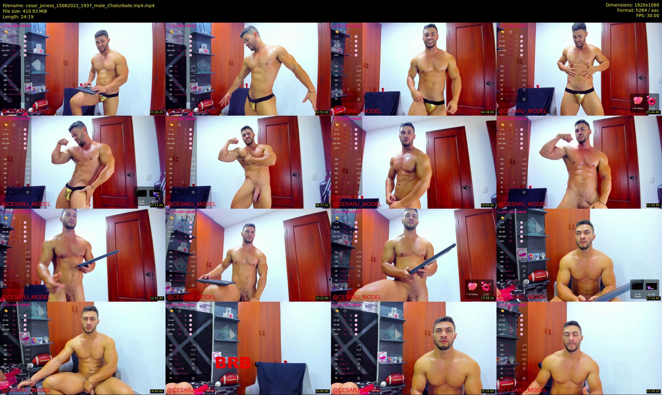 cesar_joness — 25 minute Chaturbate male cam show recording, 1080p, Jun 15, 2022