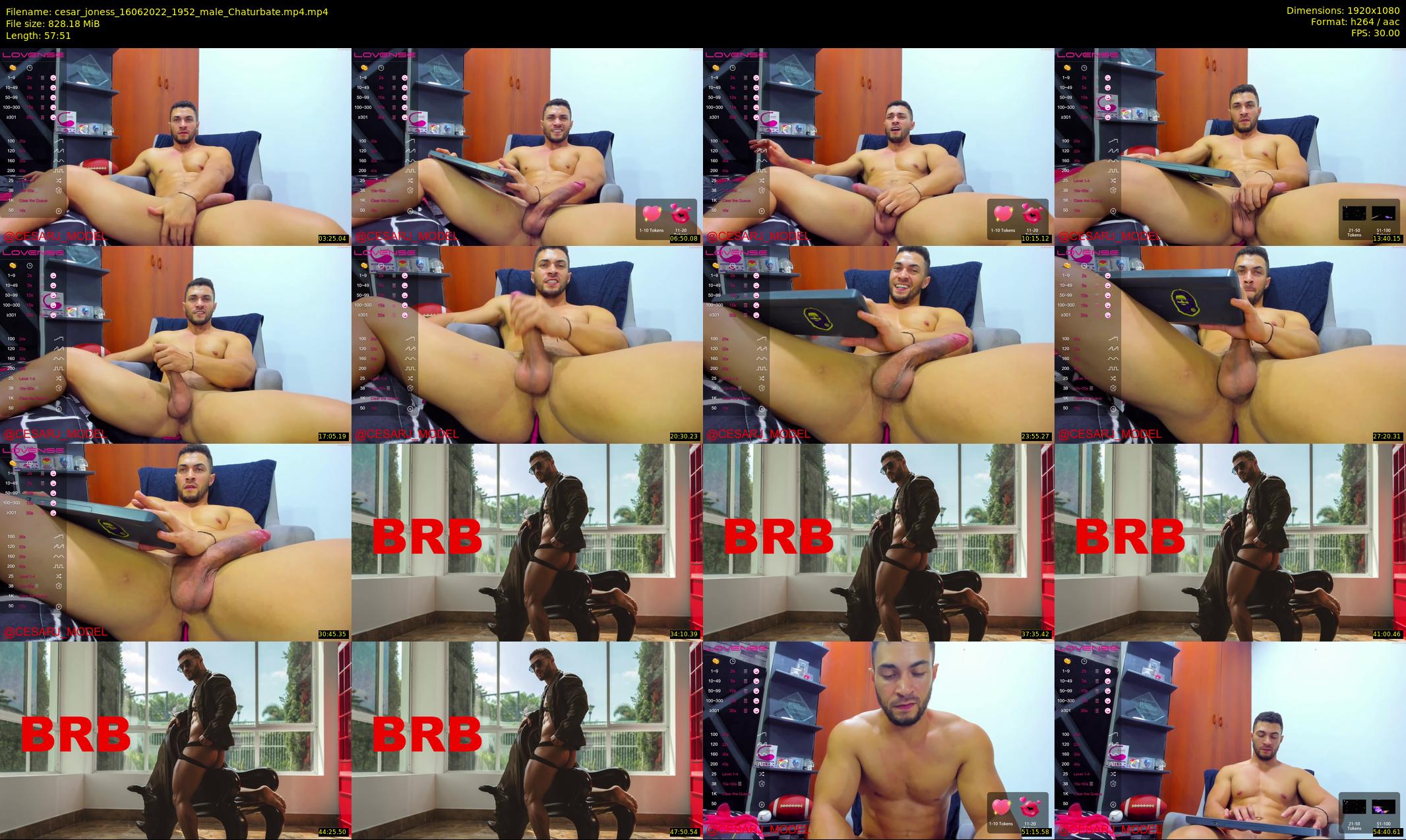cesar_joness — 58 minute Chaturbate male cam show recording, 1080p, Jun 16, 2022