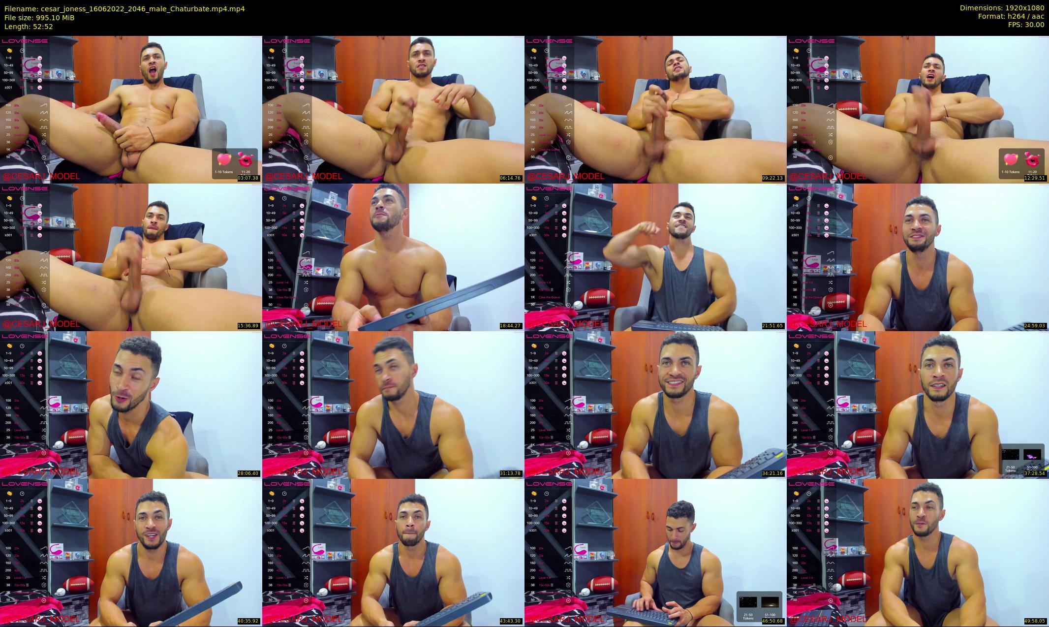 cesar_joness — 53 minute Chaturbate male cam show recording, 1080p, Jun 16, 2022